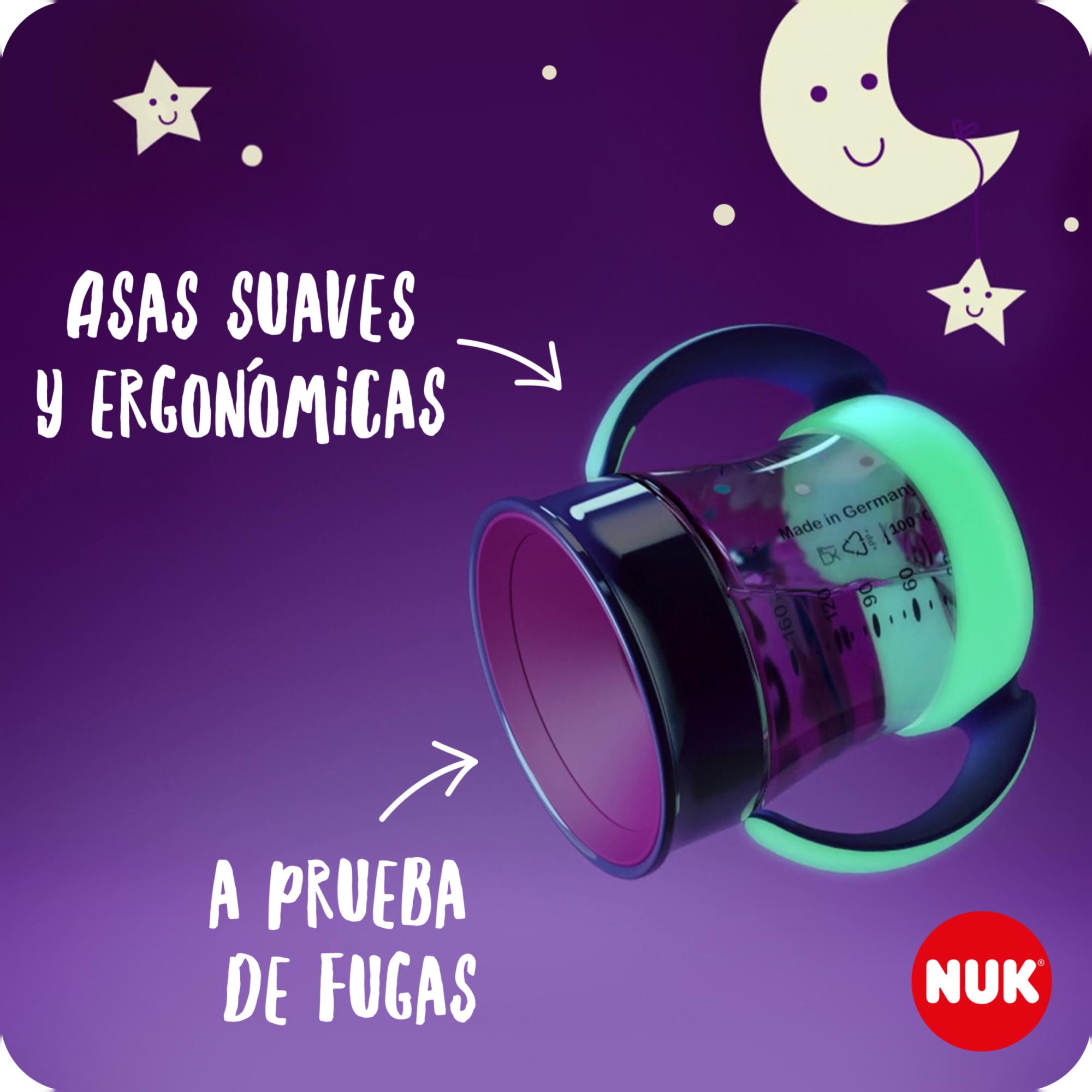 Taza de aprendizaje Nuk magic Glow in dark 160ml (6m+) - Azul Azul-3