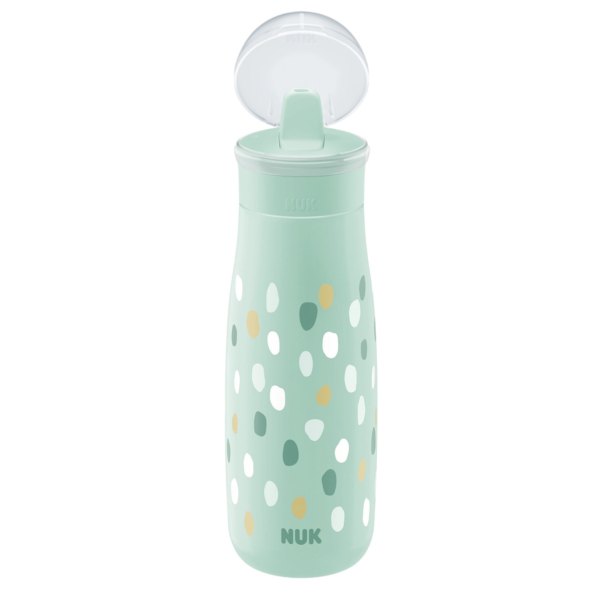 Botella NUK Mini-Me Flip con pajita 450ml - Verde claro Verde claro-2