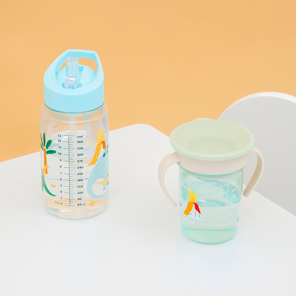 Garrafa Infantil com Palhinha Azul-claro-6