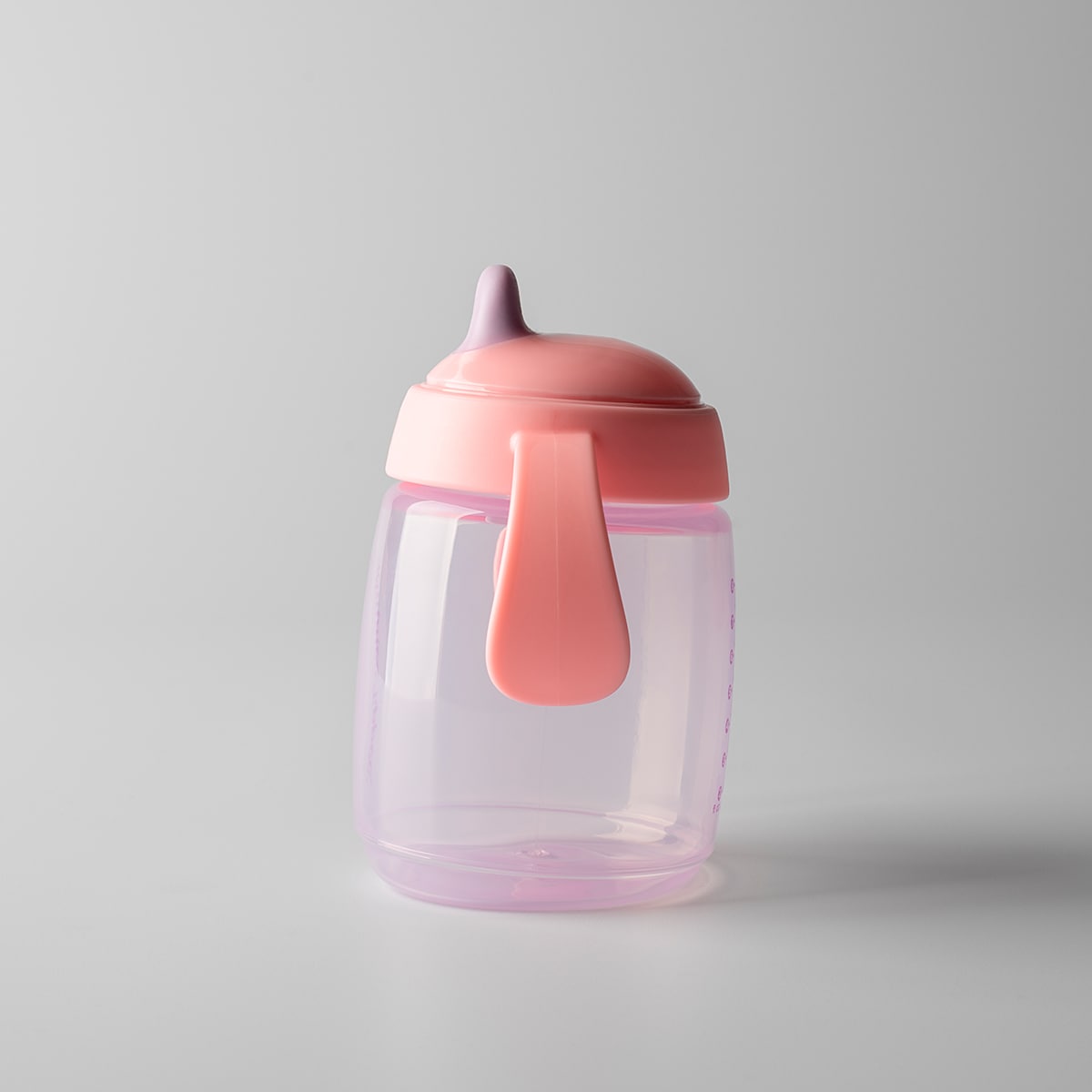 Taza aprendizaje Tommee Tippee trainer Spout 240ml, 6 meses Rosa claro-2