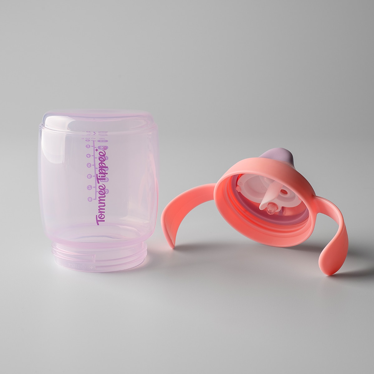Taza aprendizaje Tommee Tippee trainer Spout 240ml, 6 meses Rosa claro Rosa claro-4