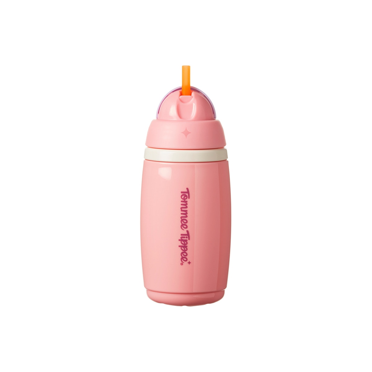 Tommee Tippee - Botella con pajita Tommee Tippee insulated active 266ml, 12 meses.