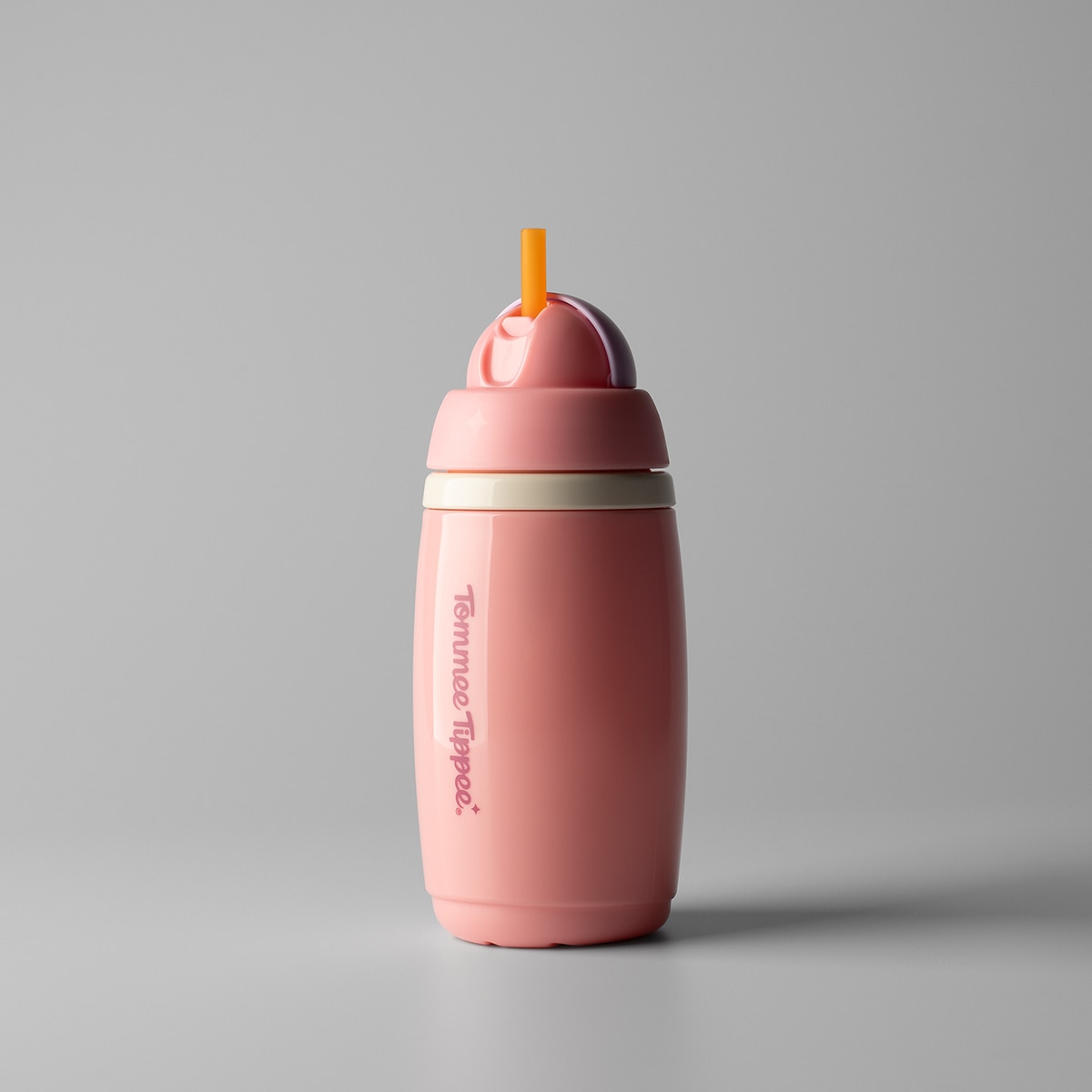 Botella con pajita Tommee Tippee insulated active 266ml, 12 meses Rosa claro Rosa claro-2