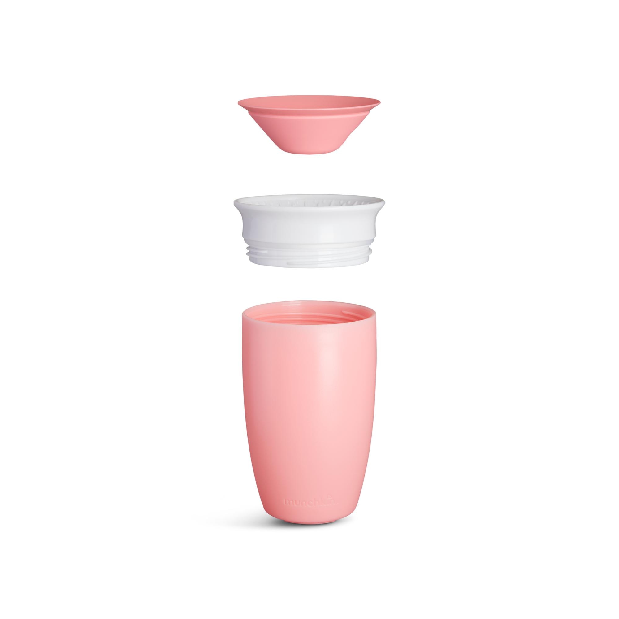 Taza de aprendizaje 360º Munchkin Miracle con tapa 296ml - Rosa Rosa-3