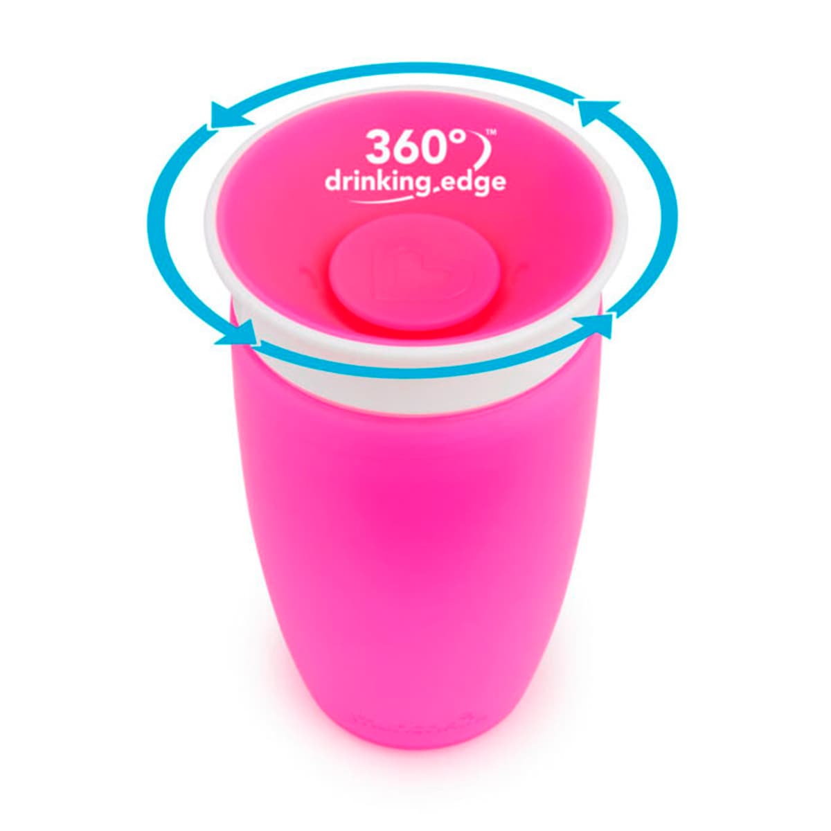 Taza de aprendizaje 360º Munchkin Miracle con tapa 296ml Rosa-5