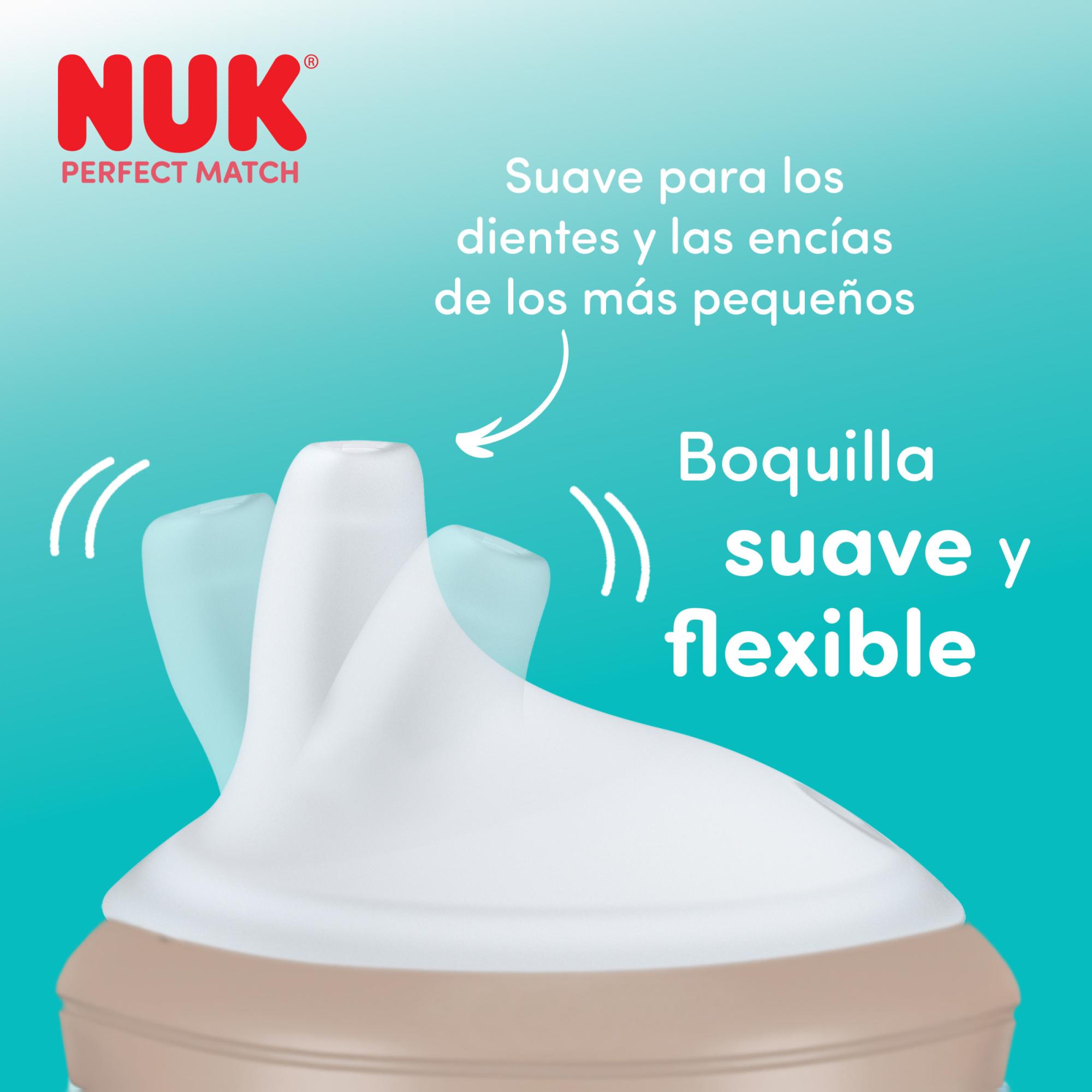 Imagen 5 de Taza aprendizaje NUK nocturna con boquilla silicona 150ml (6m+) - Verde Mint Verde Mint