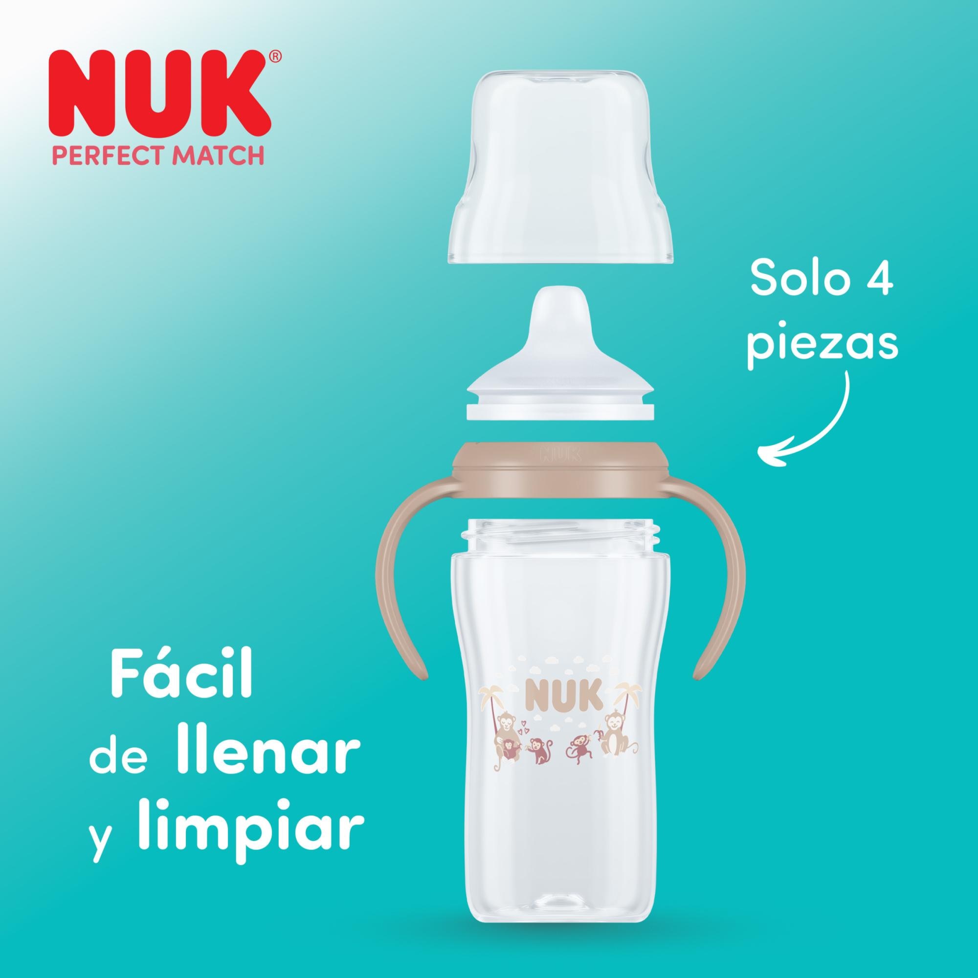 Imagen 8 de Taza aprendizaje NUK nocturna con boquilla silicona 150ml (6m+) - Verde Mint Verde Mint