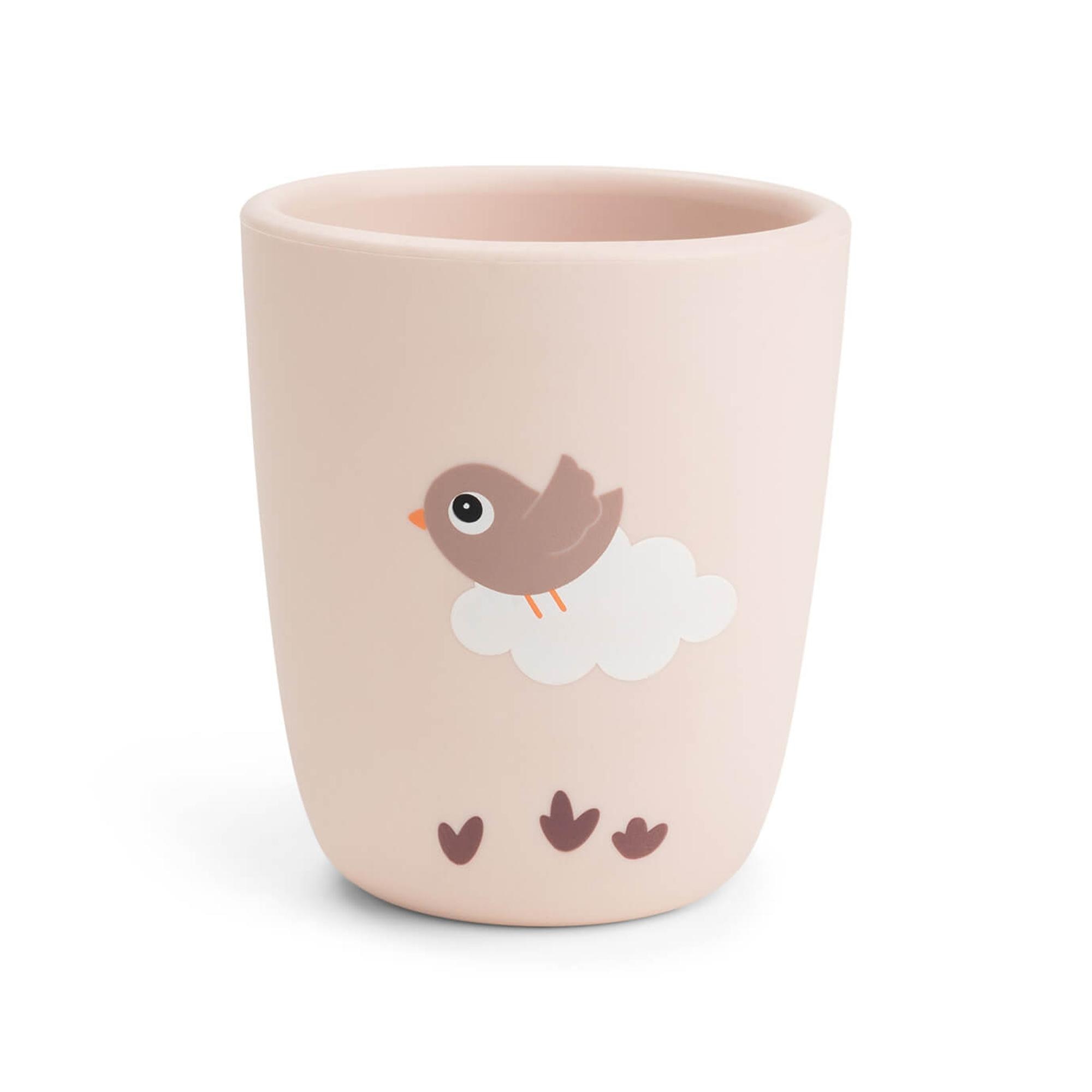 Vaso aprendizaje Done by Deer mini silicona - Rosa claro Rosa claro-1