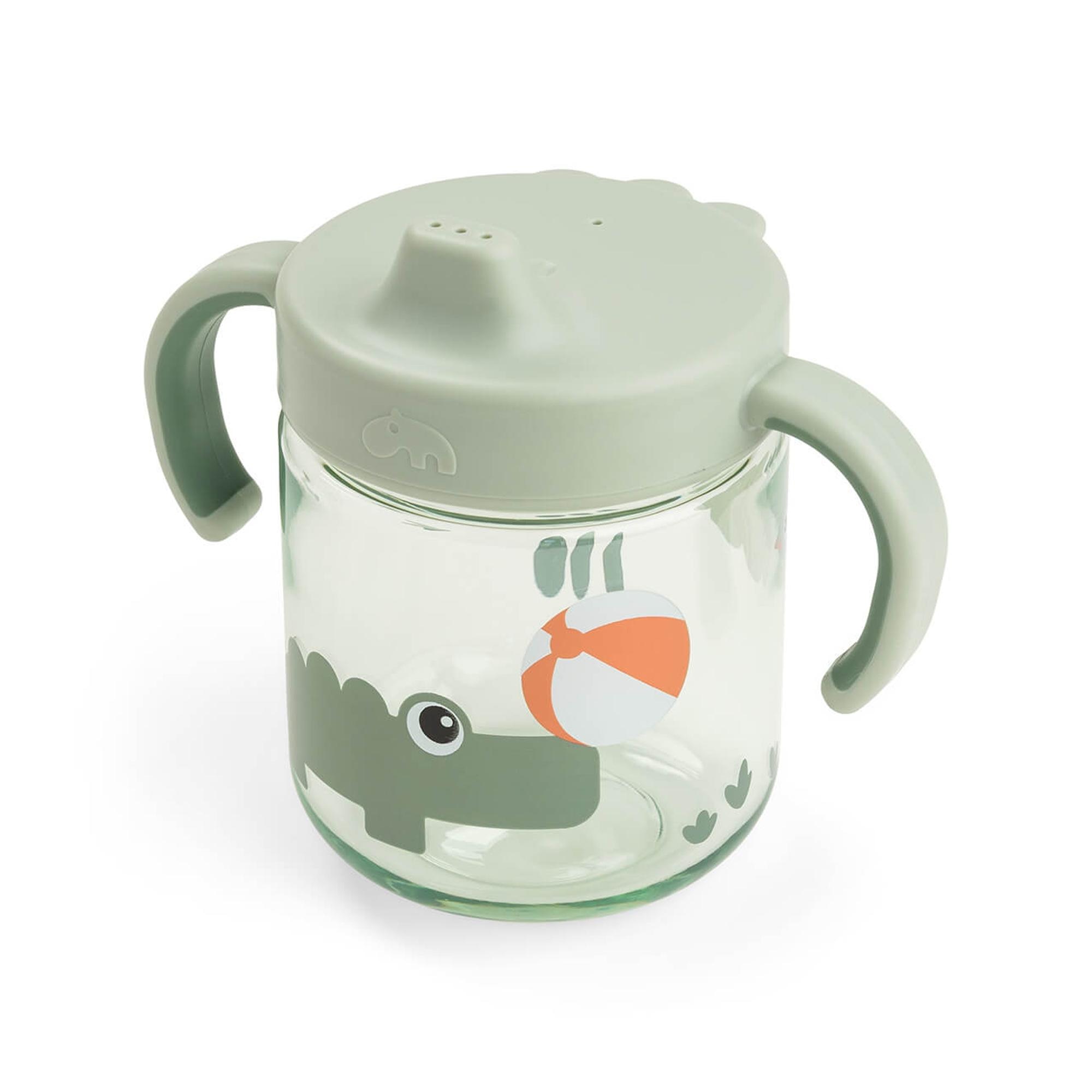 Copo de Aprendizagem com Asas e Antiderrapante - 260 ml Verde-claro-1
