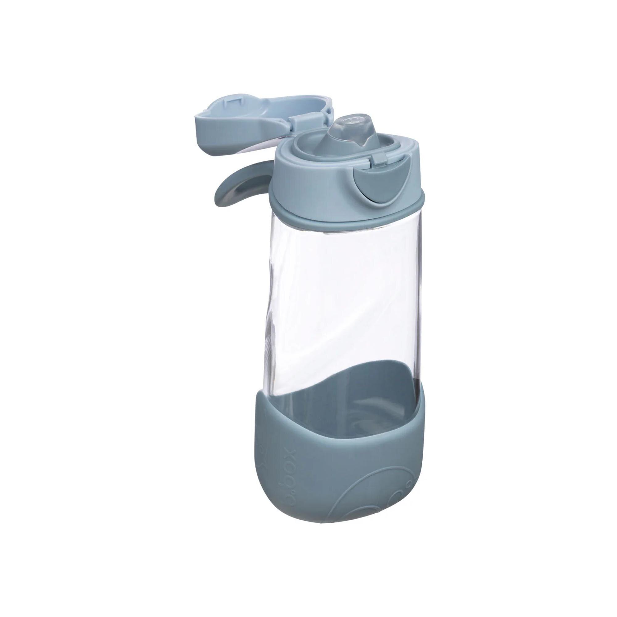 Botella tritán B.Box con boquilla silicona y asa 450ml - Azul claro Azul claro-2