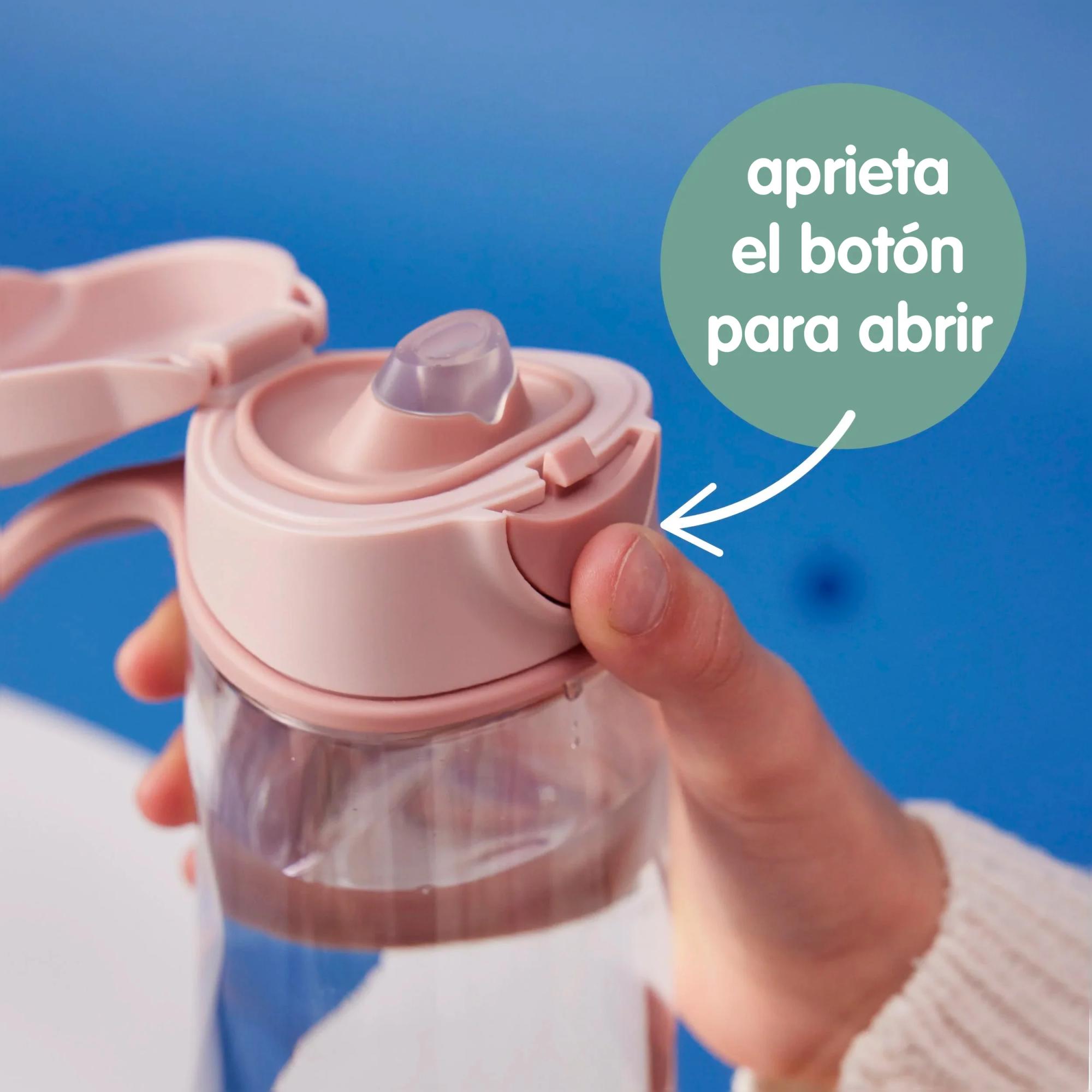 Botella tritán B.Box con boquilla silicona y asa 450ml - Rosa claro Rosa claro-5