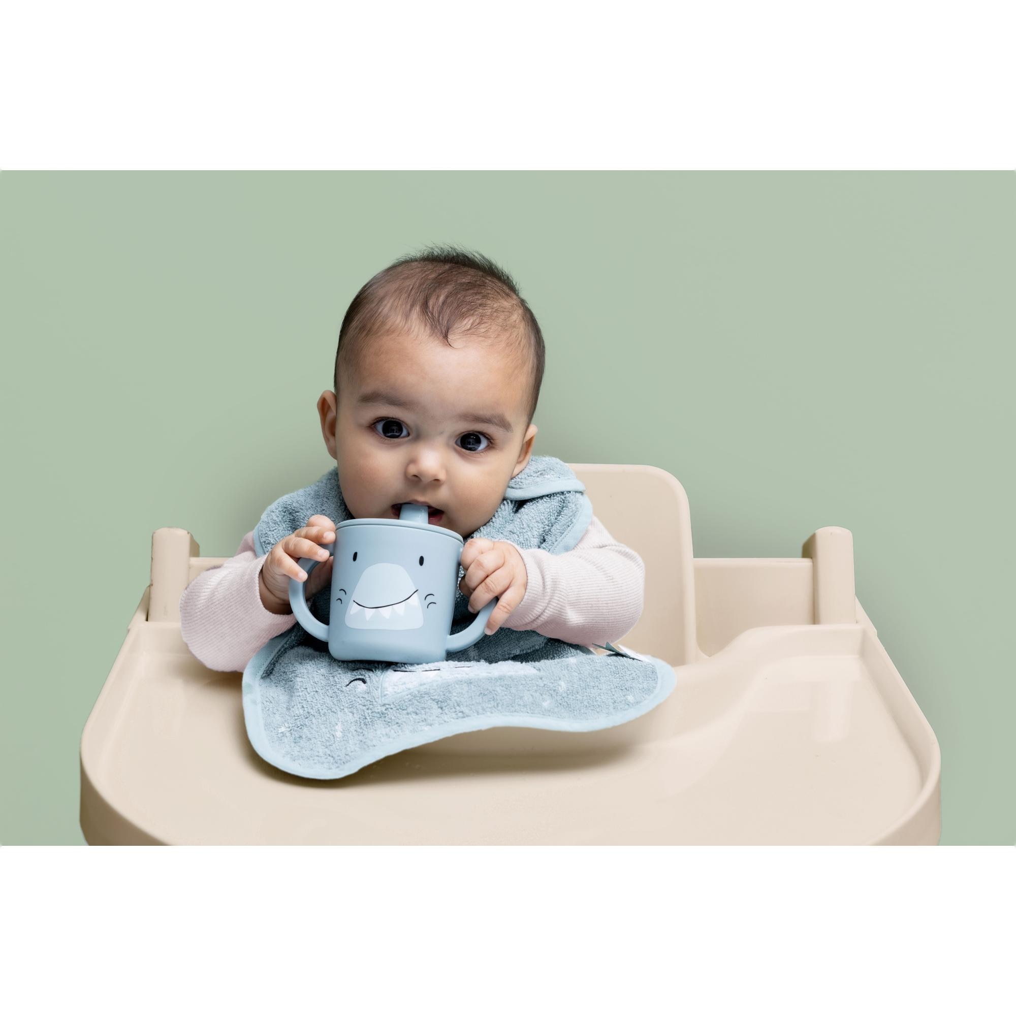 Taza silicona Trixie con boquilla - Gris claro Gris claro-3