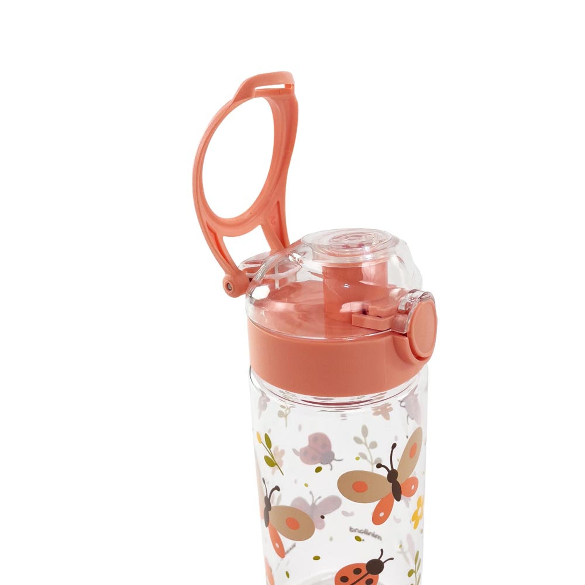 Garrafa infantil Miniland em Tritan com Tampa 500ml Salmão-5