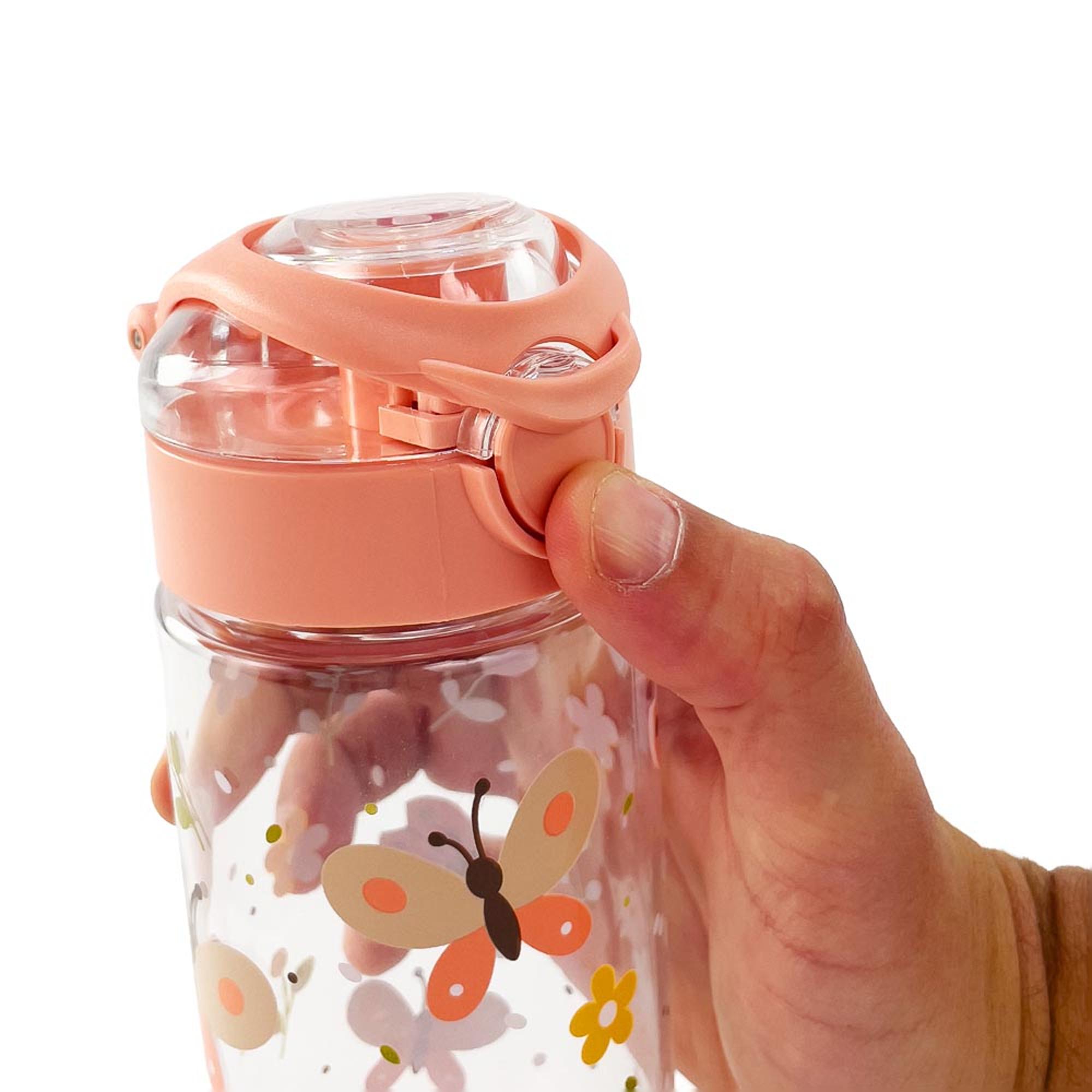 Garrafa infantil Miniland em Tritan com Tampa 500ml Salmão-6
