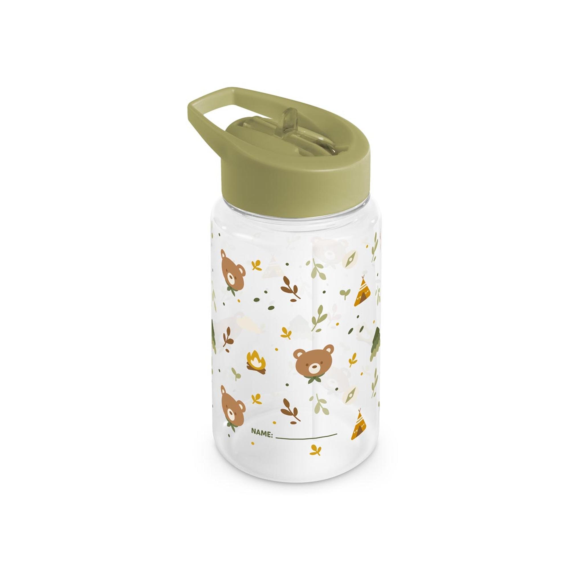 Imagem 0 de Garrafa infantil Miniland em Tritan com palhinha rígida 450 ml