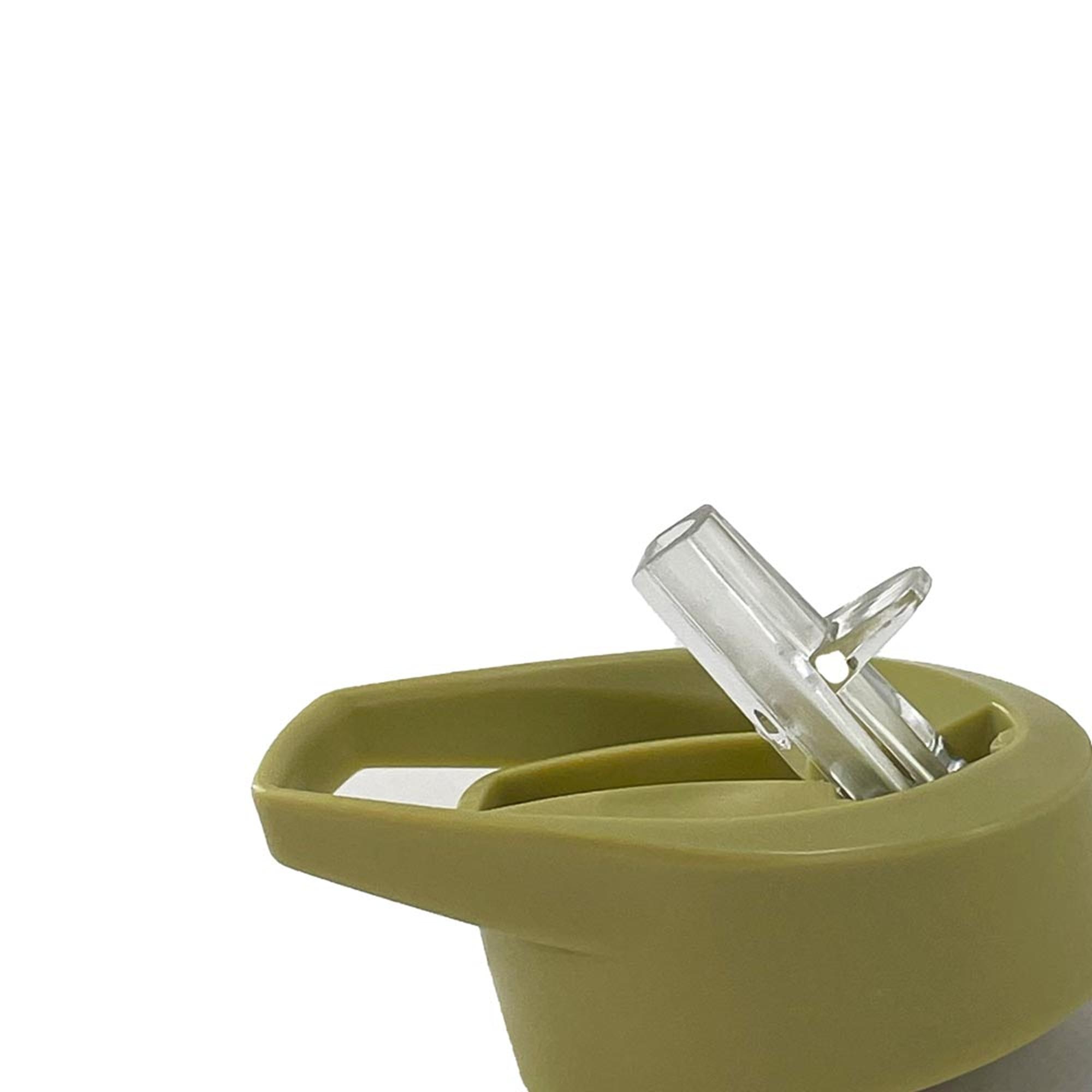 Garrafa Infantil Tritan com Palhinha Rígida - 450 ml Verde Primavera-4