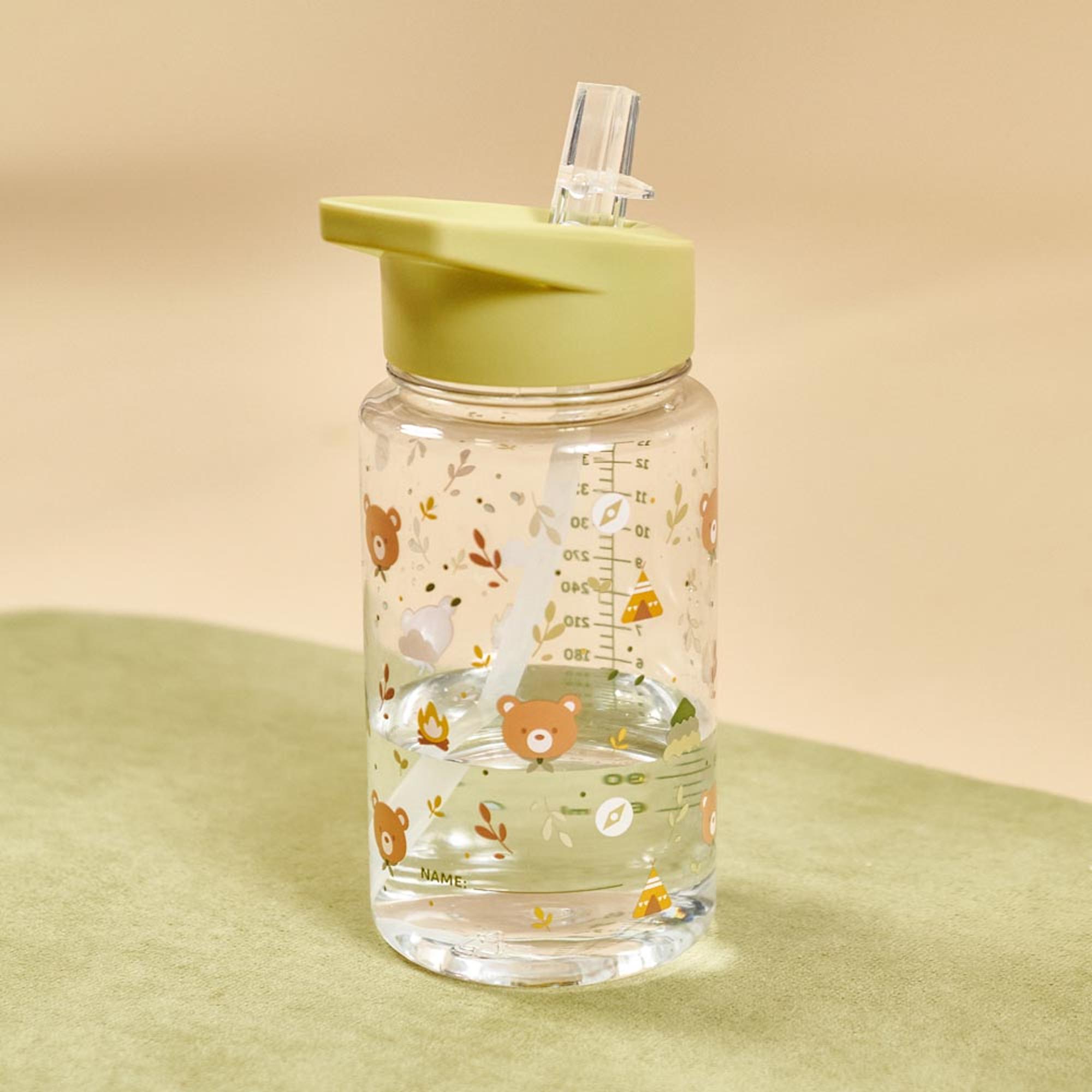 Garrafa Infantil Tritan com Palhinha Rígida - 450 ml Verde Primavera-9