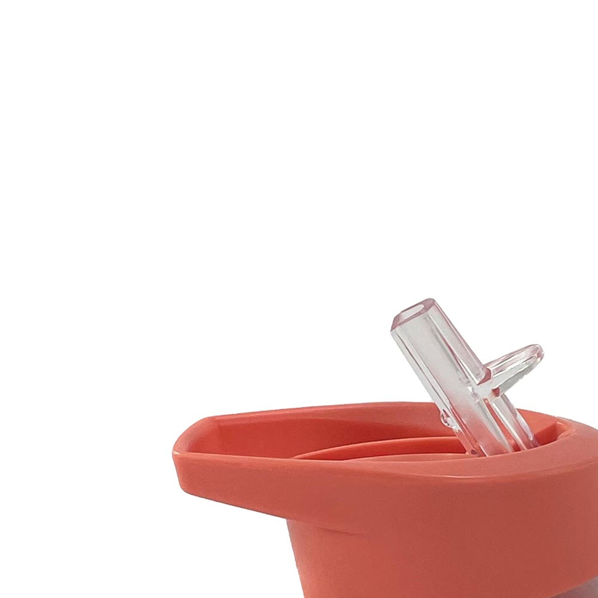 Garrafa Infantil Tritan com Palhinha Rígida - 450 ml Salmão-4