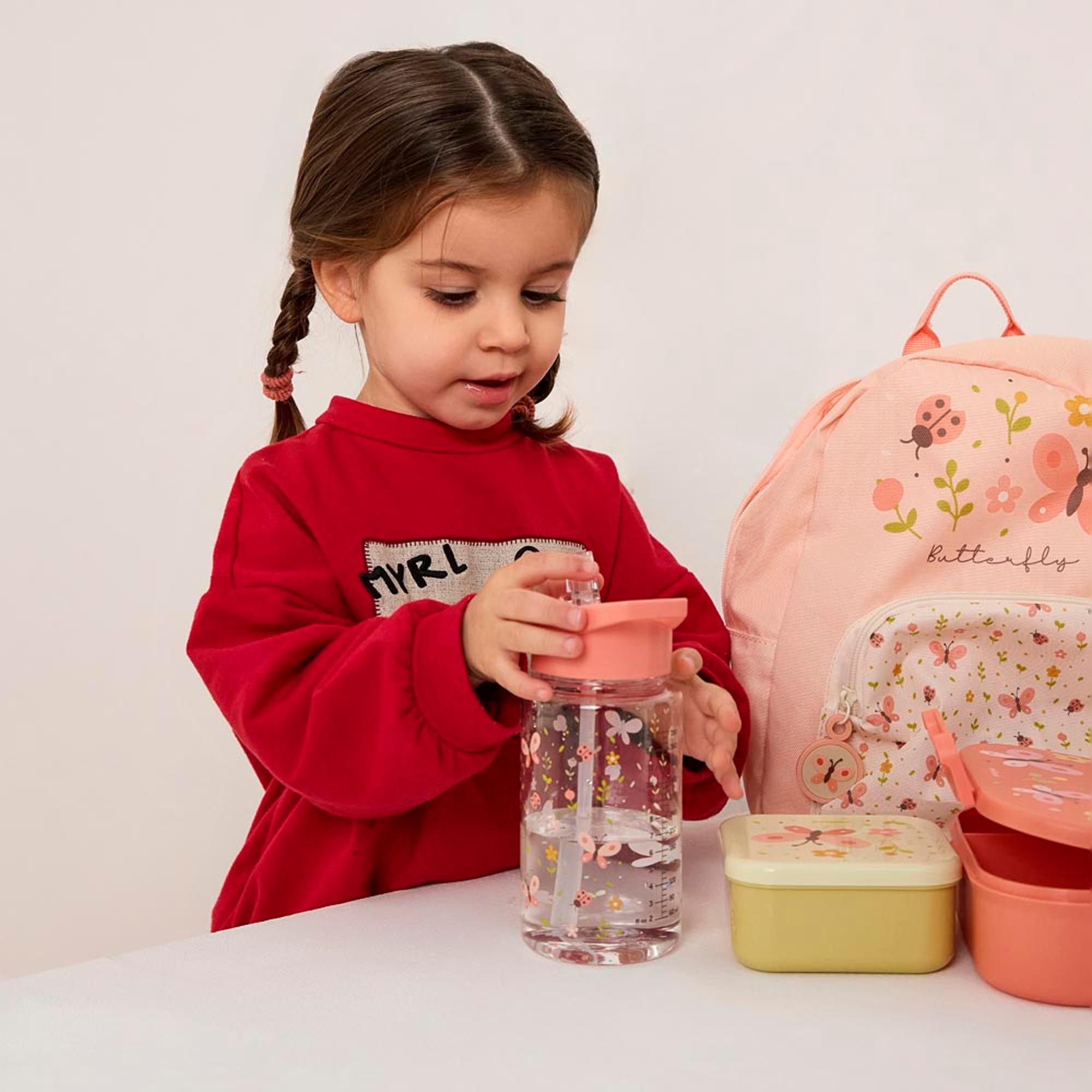 Garrafa Infantil Tritan com Palhinha Rígida - 450 ml Salmão-7