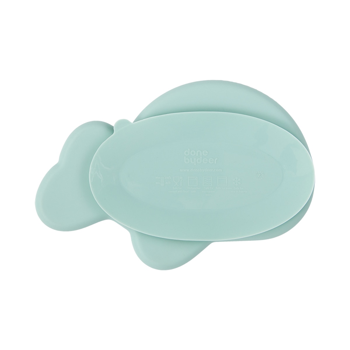 Prato de Silicone Stick&stay Wally com Ventosa Azul-claro-2