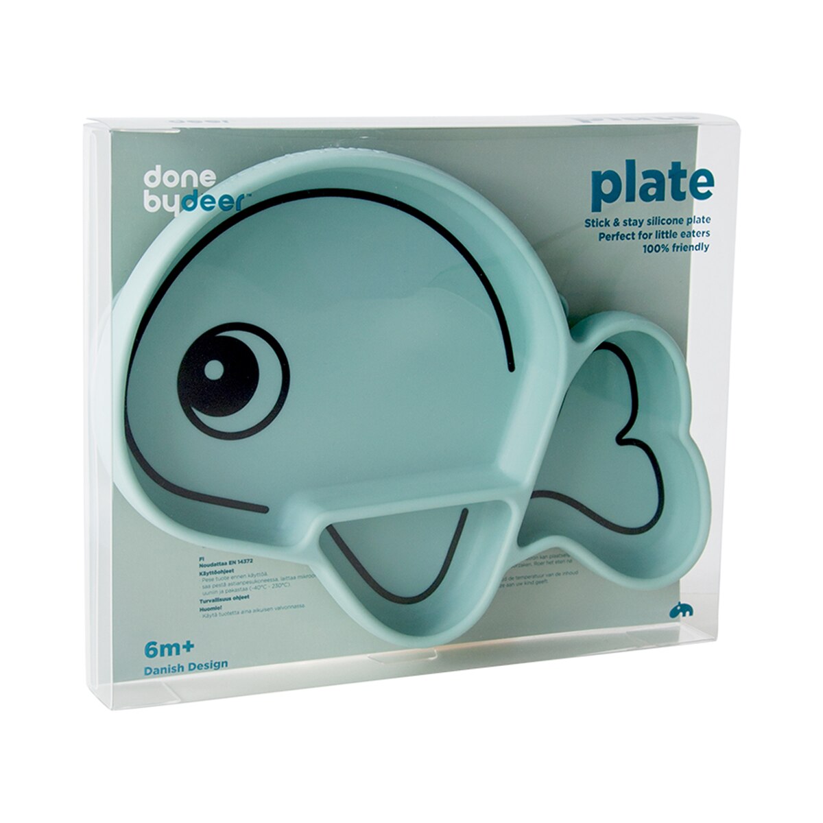 Prato de Silicone Stick&stay Wally com Ventosa Azul-claro-3