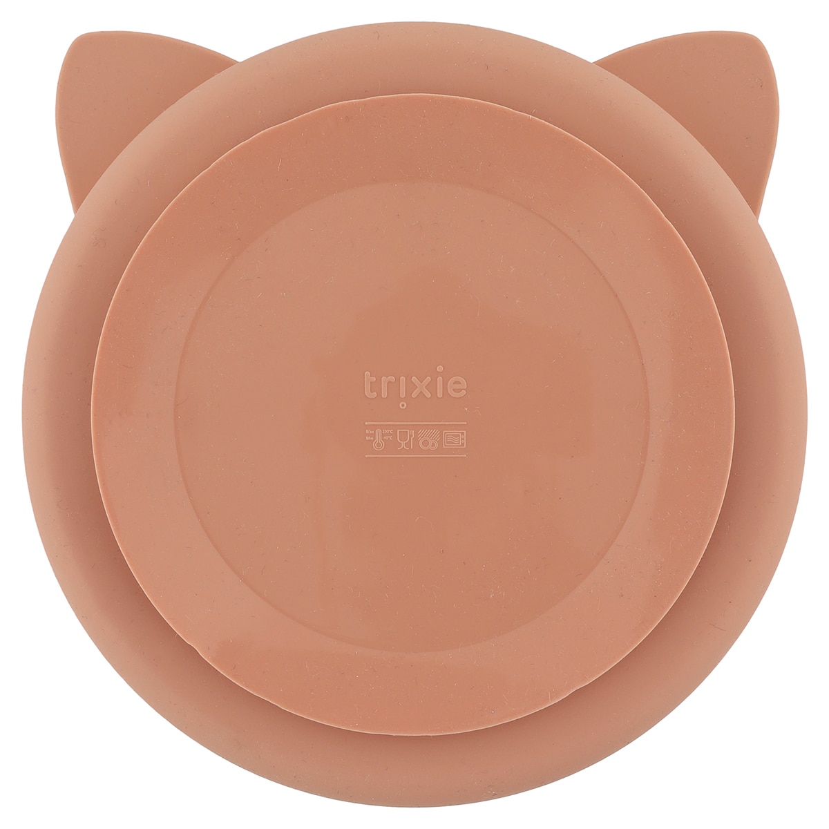 Plato silicona Trixie compartimentado con ventosa - Rosa claro Rosa claro-2
