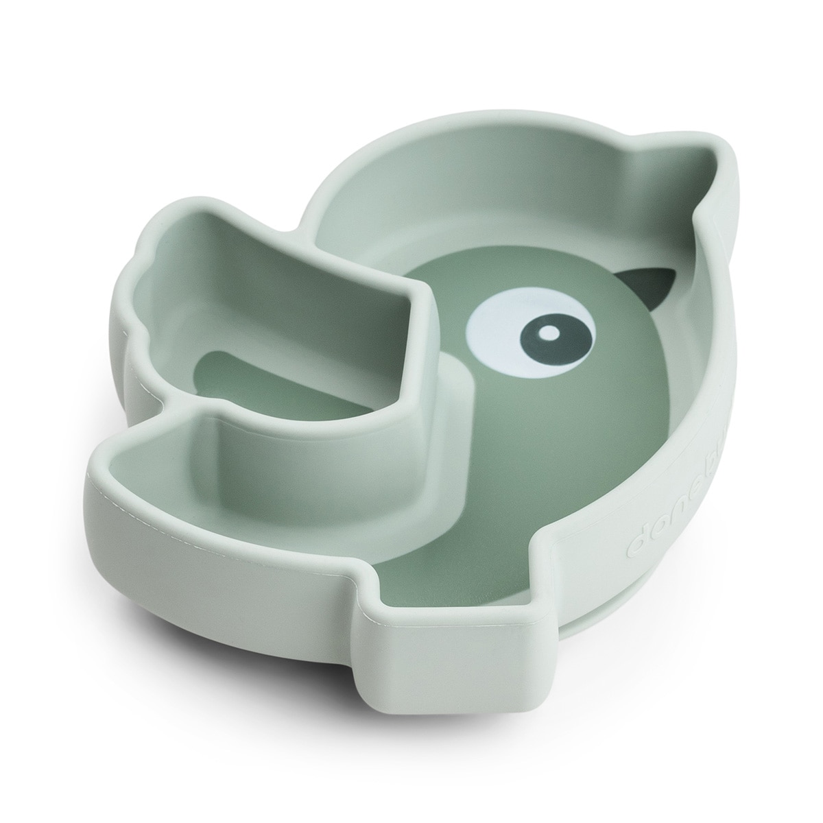 Prato de Silicone Stick&Stay Birdee com Ventosa Verde-antiquário-2