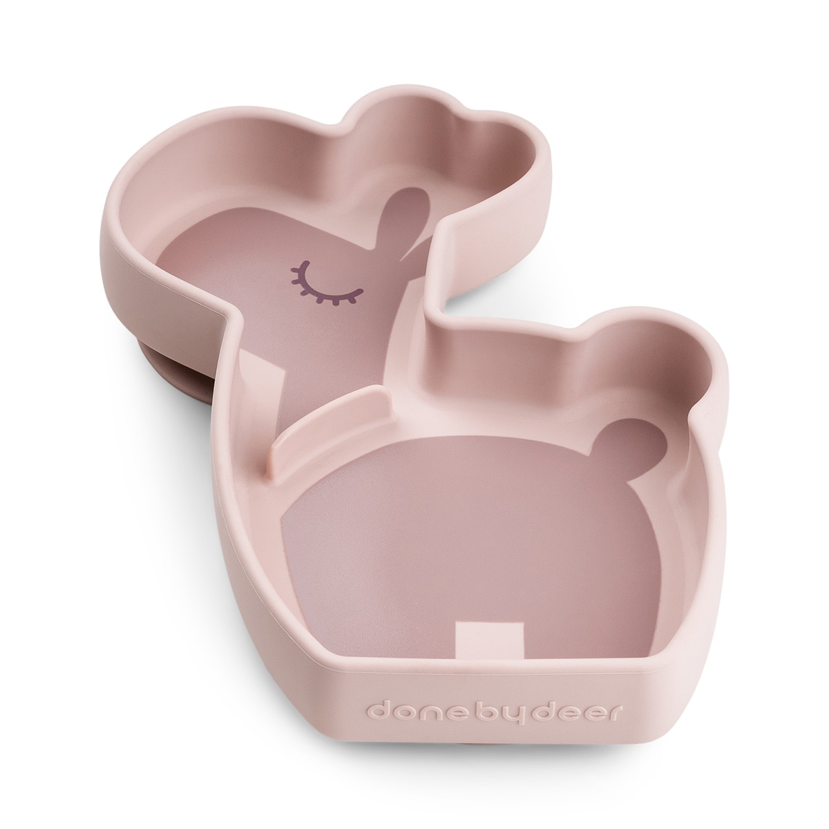 Plato de silicona Done by Deer stick&stay Lalee con ventosa - Rosa Rosa-2