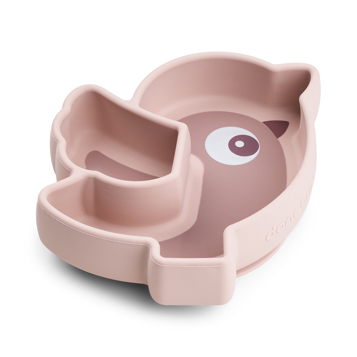Prato de Silicone Stick&Stay Lalee com Ventosa Rosa-2