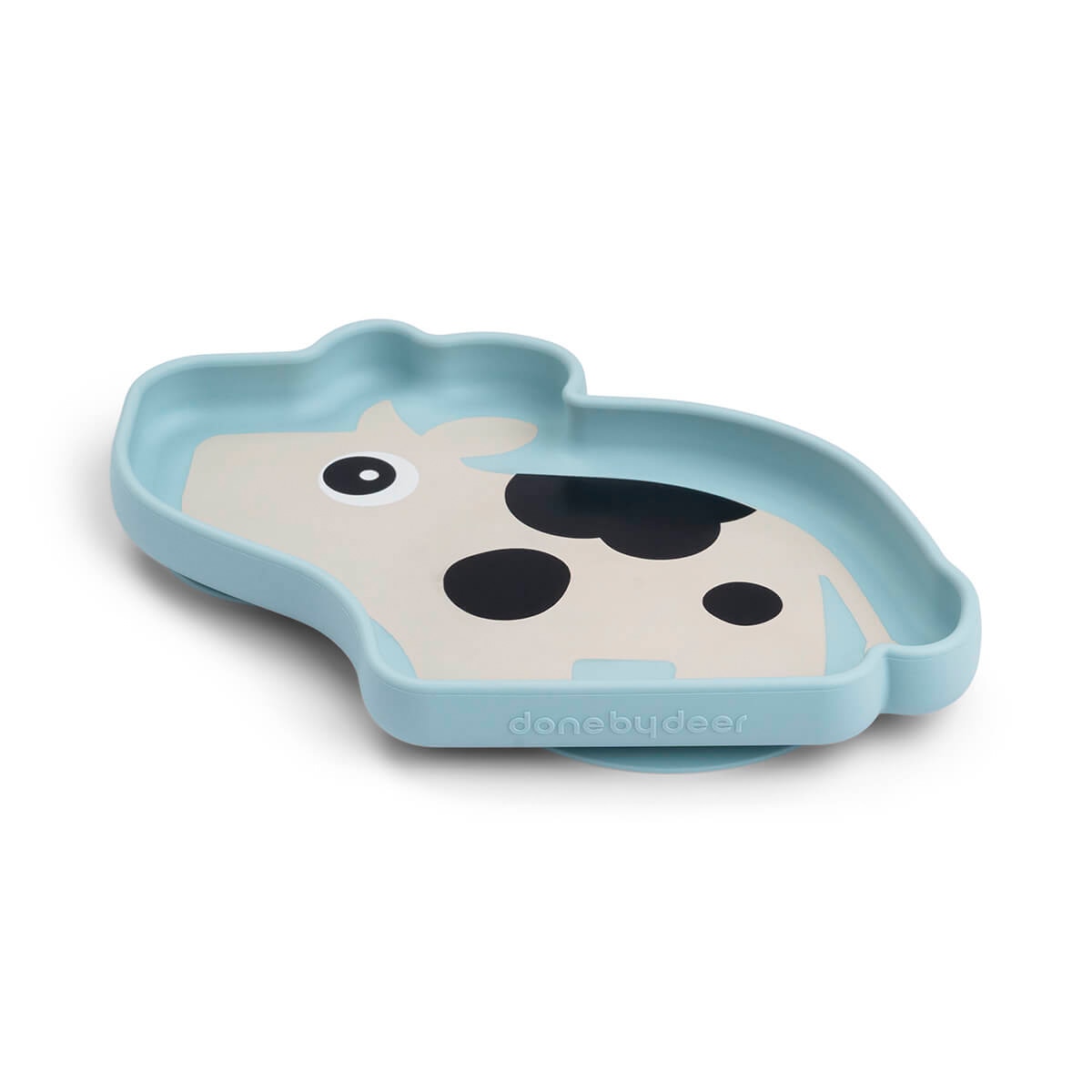 Prato de Silicone com Ventosa Tiny Farm Azul-celeste-2