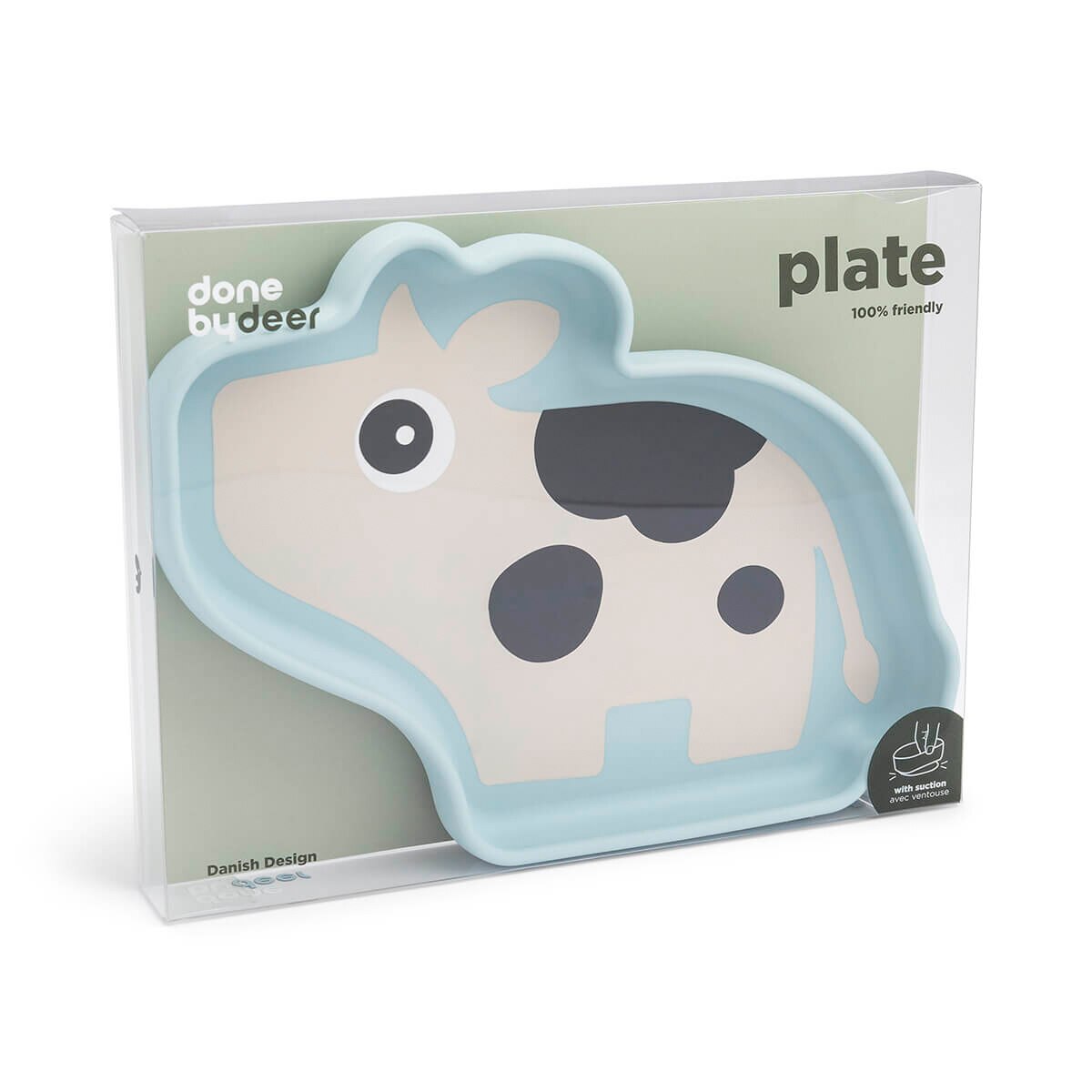 Prato de Silicone com Ventosa Tiny Farm Azul-celeste-4