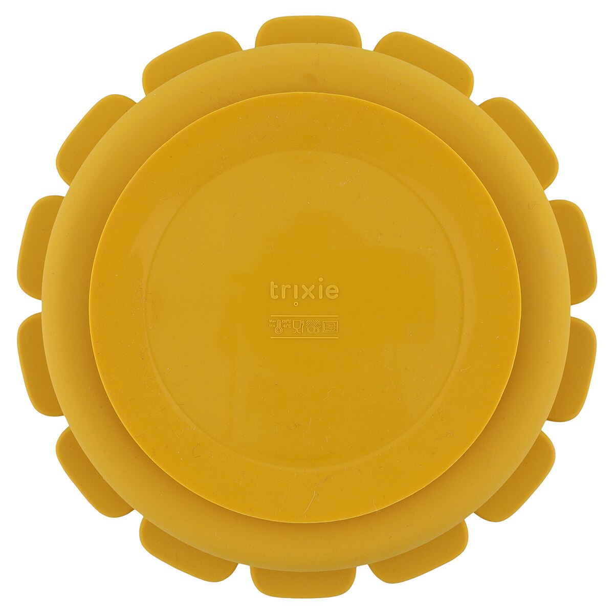 Plato silicona Trixie compartimentado con ventosa - Ámbar Ámbar-2