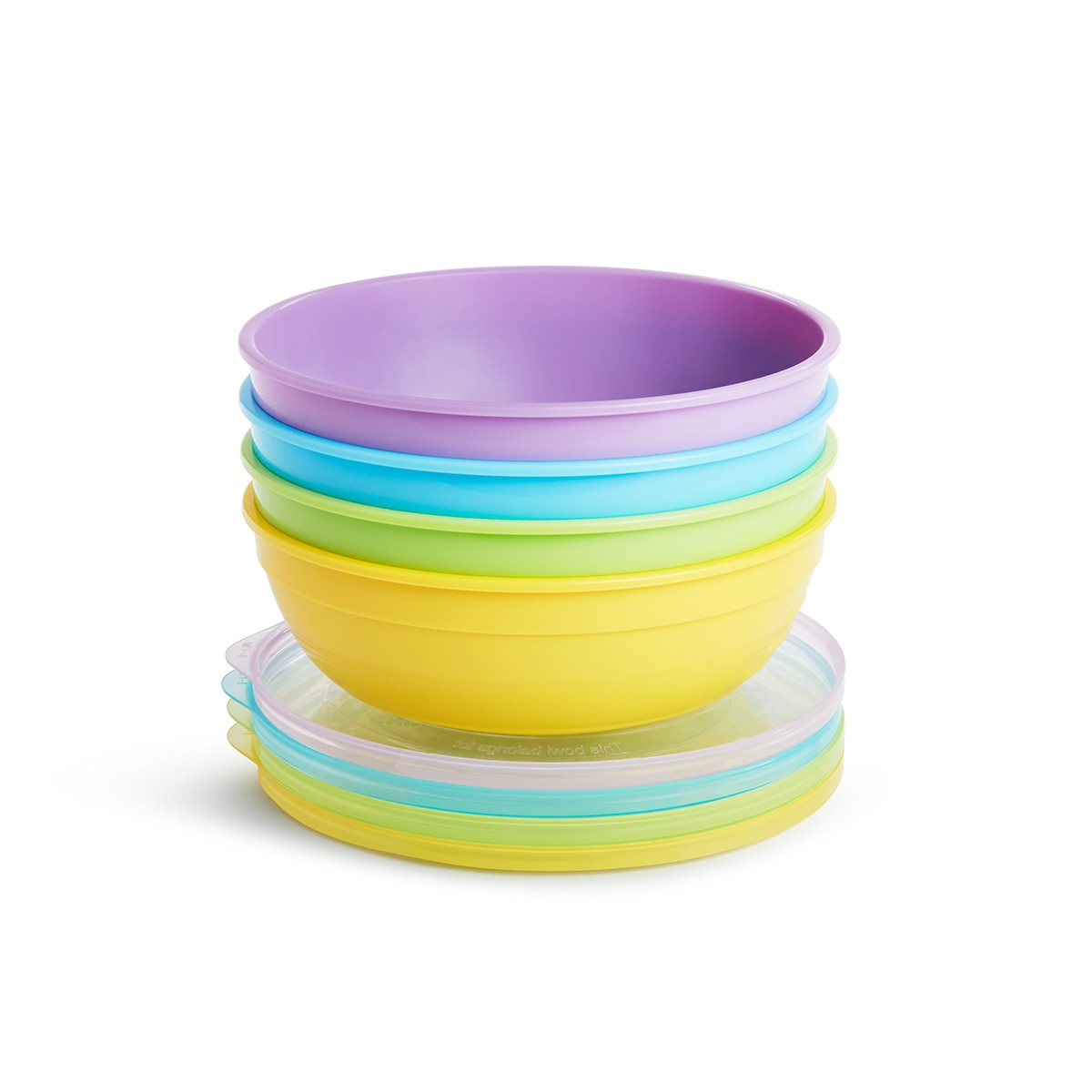 Juego 4 Recipientes para Conservación de Alimentos Munchkin Bol/Tapa + 2 Cucharas - Multicolor Multicolor-4