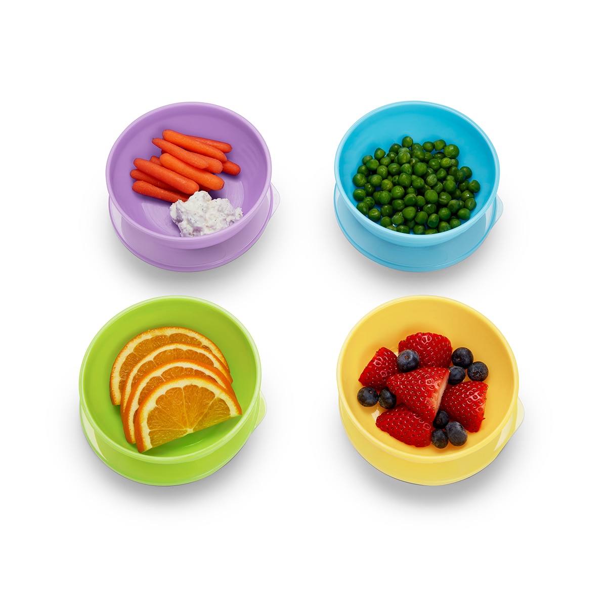 Juego 4 Recipientes para Conservación de Alimentos Munchkin Bol/Tapa + 2 Cucharas - Multicolor Multicolor-5