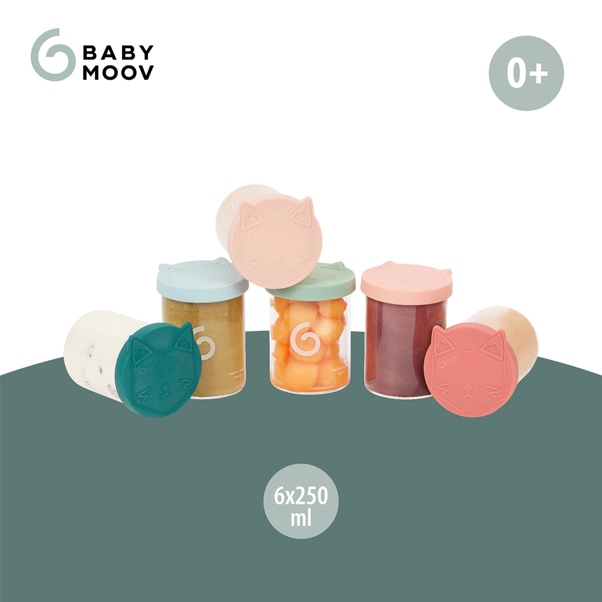 Lote de Frascos de Conservação de Vidro Isy Bowls - 6x250 ml Multicolor-3