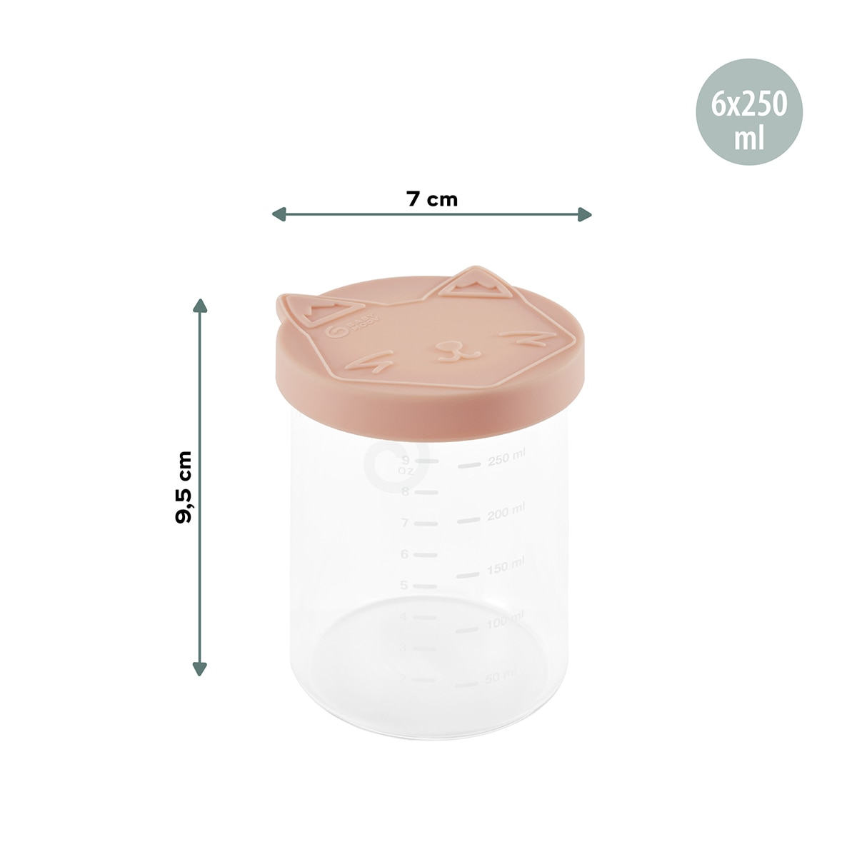 Lote de Frascos de Conservação de Vidro Isy Bowls - 6x250 ml Multicolor-5