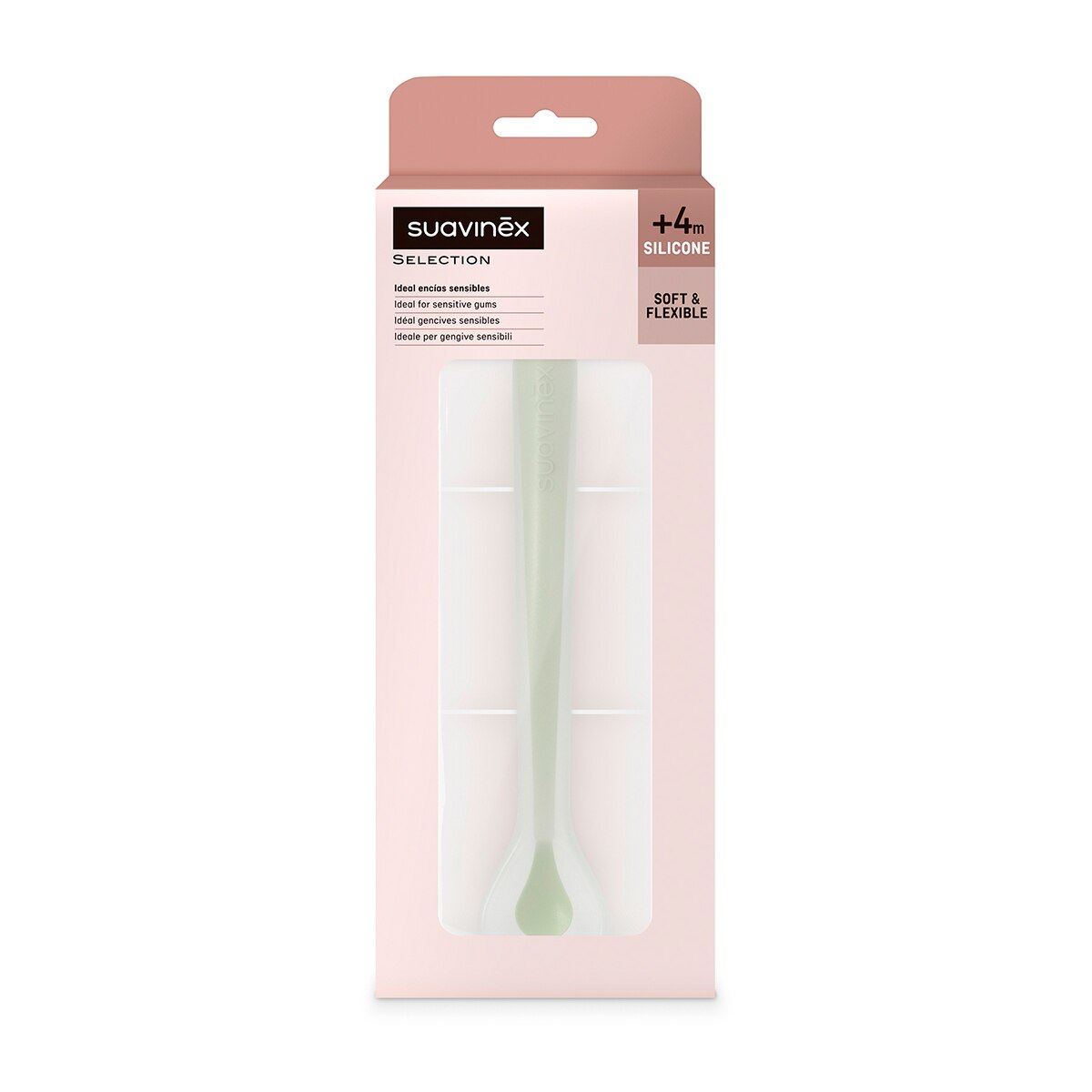 Colher de Silicone Gengivas Sensíveis Verde-2