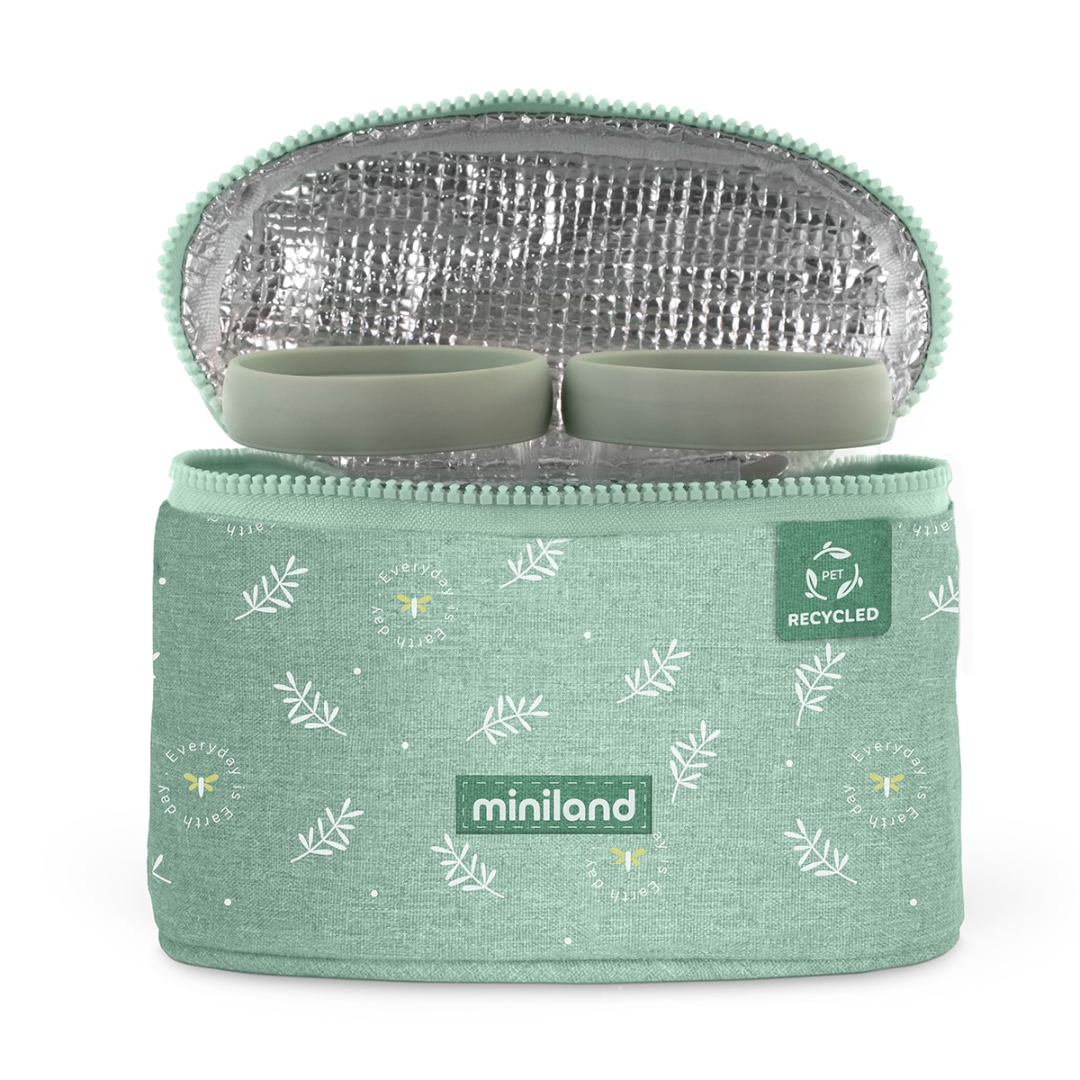 Recipiente de Conservação de Alimentos Ecosized Pack 2 Go - 2 Unidades Verde Água-3