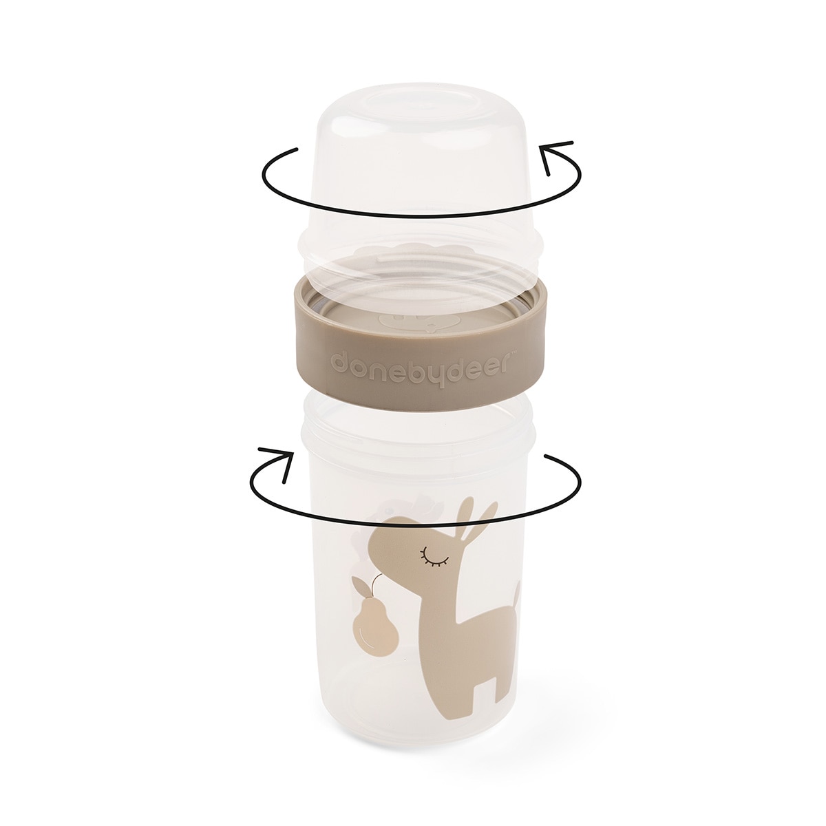 Recipiente de Conservação de Refeição To Go 2-way Happy Clouds - 320 ml Areia-4