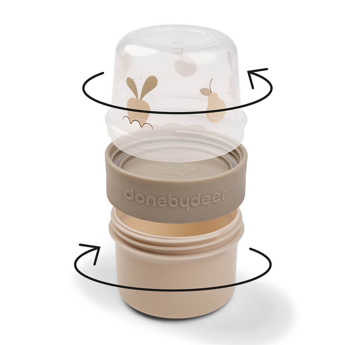 Recipiente de Conservação de Refeição To Go 2-way Happy Clouds - 150 ml Areia-4