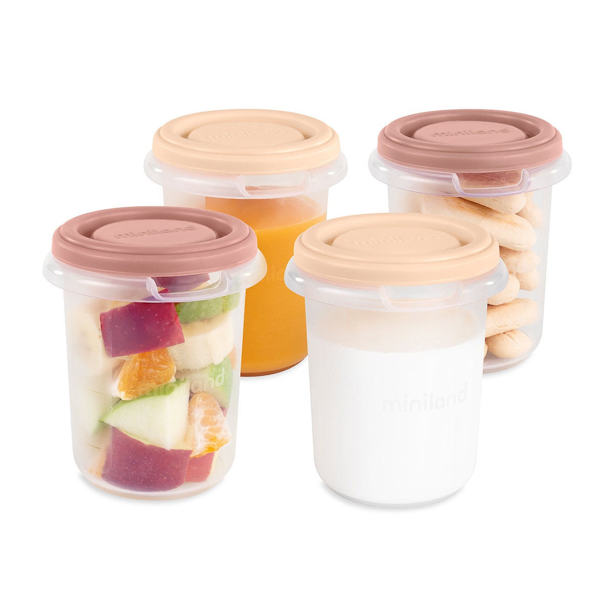 Imagem 0 de Recipientes para Alimentos Miniland Hermisize 250ml 4 unidades
