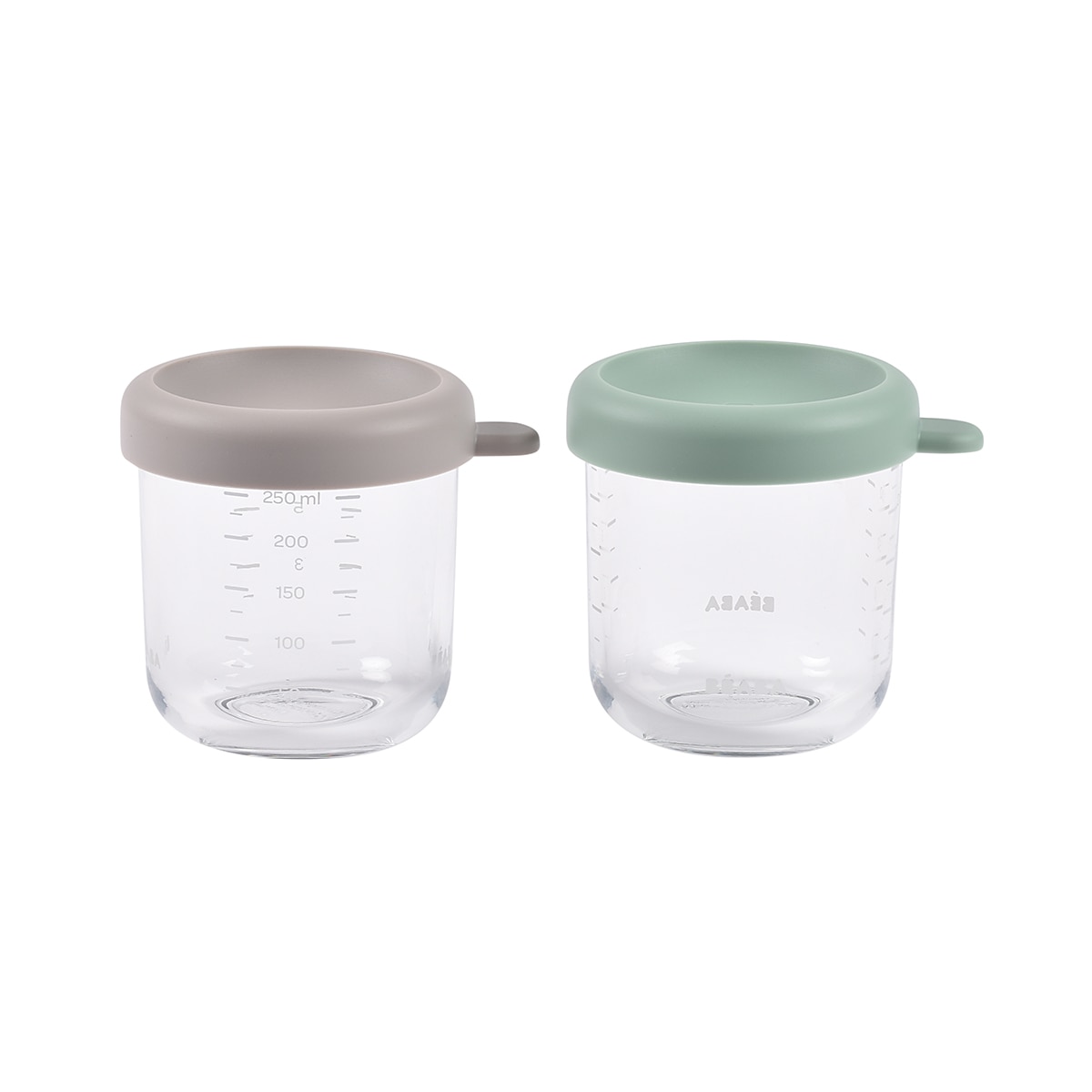Imagen 0 de Botes de conservación de cristal Béaba 250ml pack 2ud Verde