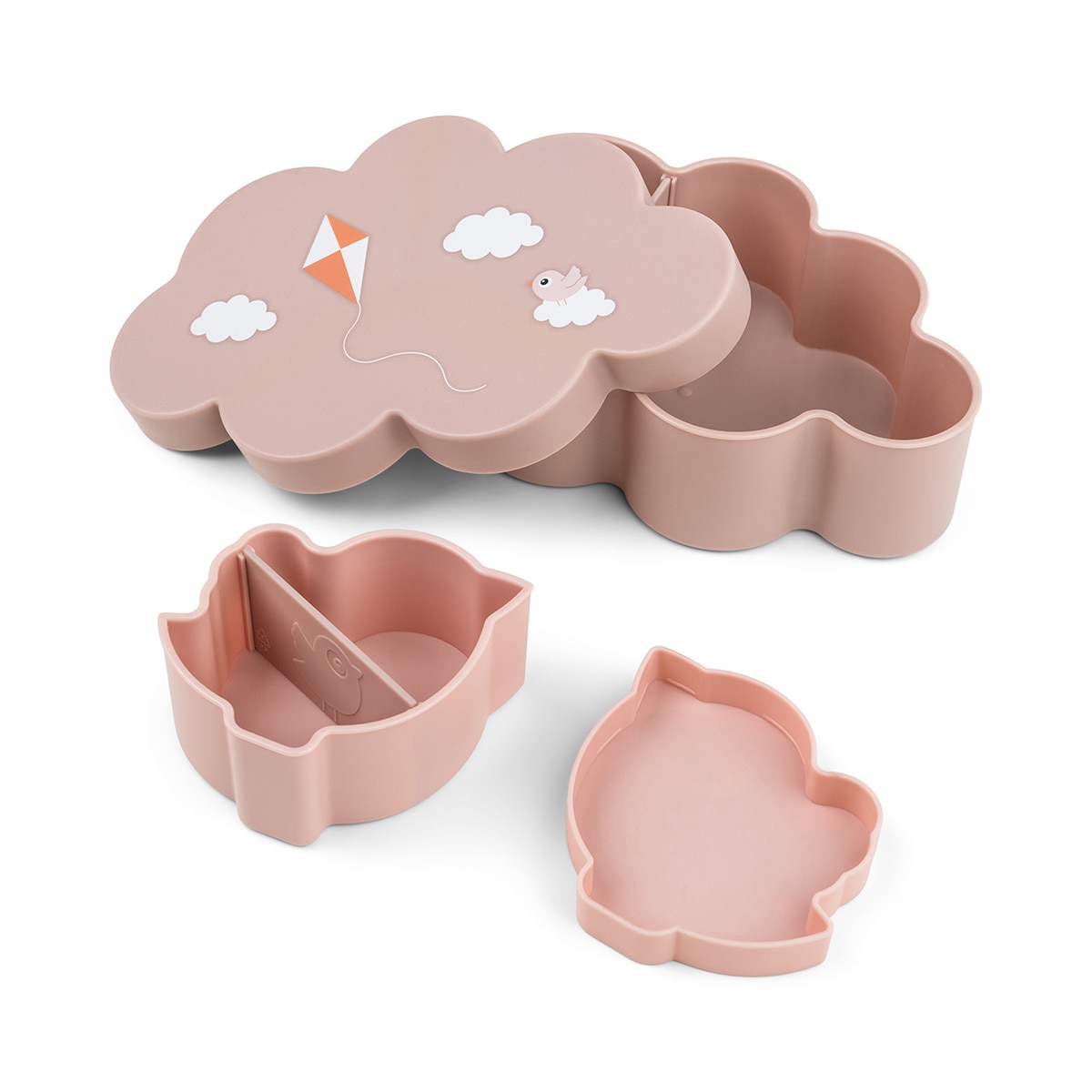 Conjunto de Almoço com Garrafa Playground Rosa-claro-2