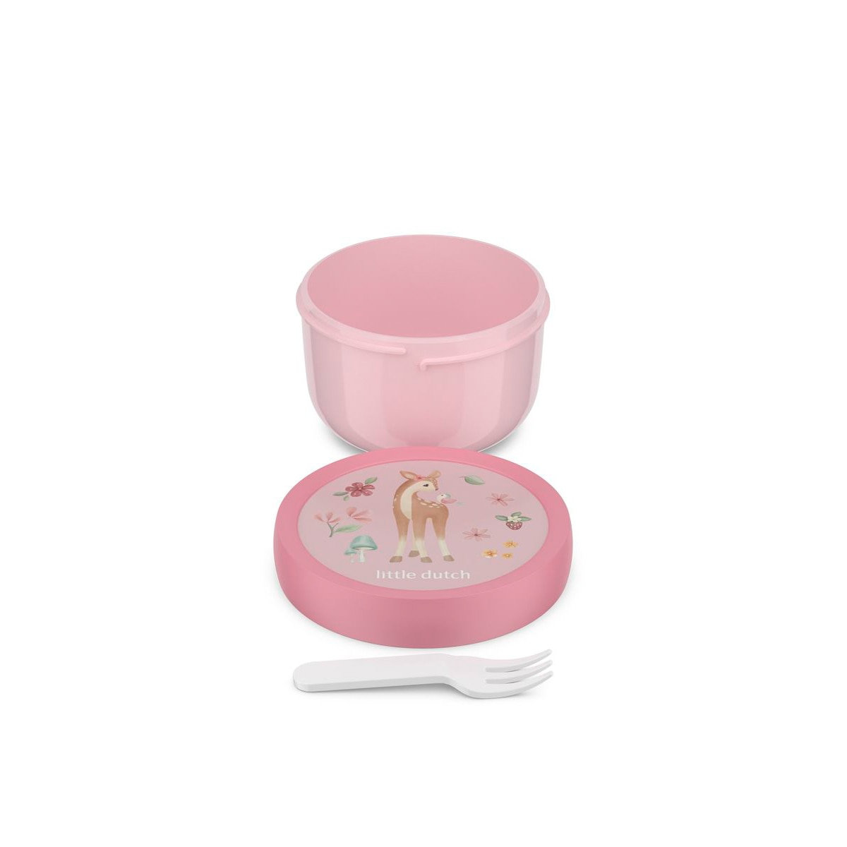 Recipiente para pequenos snacks Little Dutch Campus Rosa-claro-2