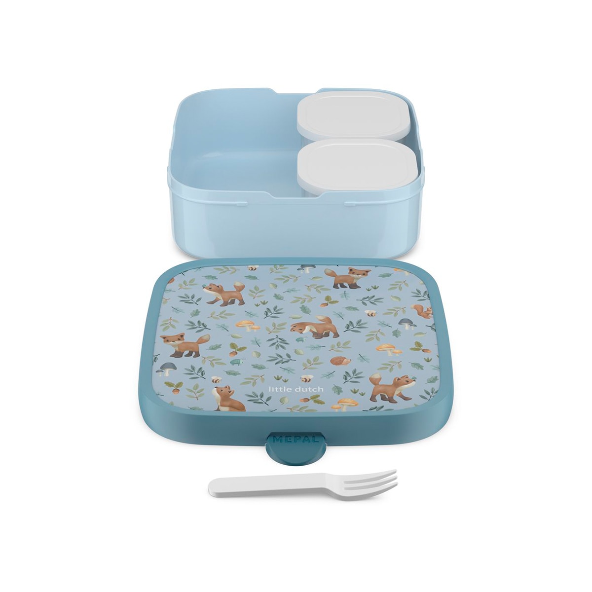 Recipiente para alimentos Little Dutch Bento Campus Azul-claro-2