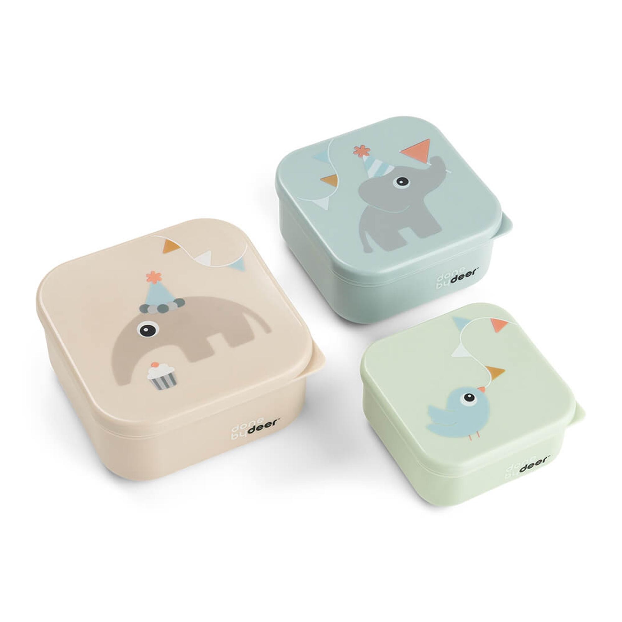 Imagem 0 de Set de Recipientes para Alimentos Done by Deer Celebration 3un Vários Tamanhos