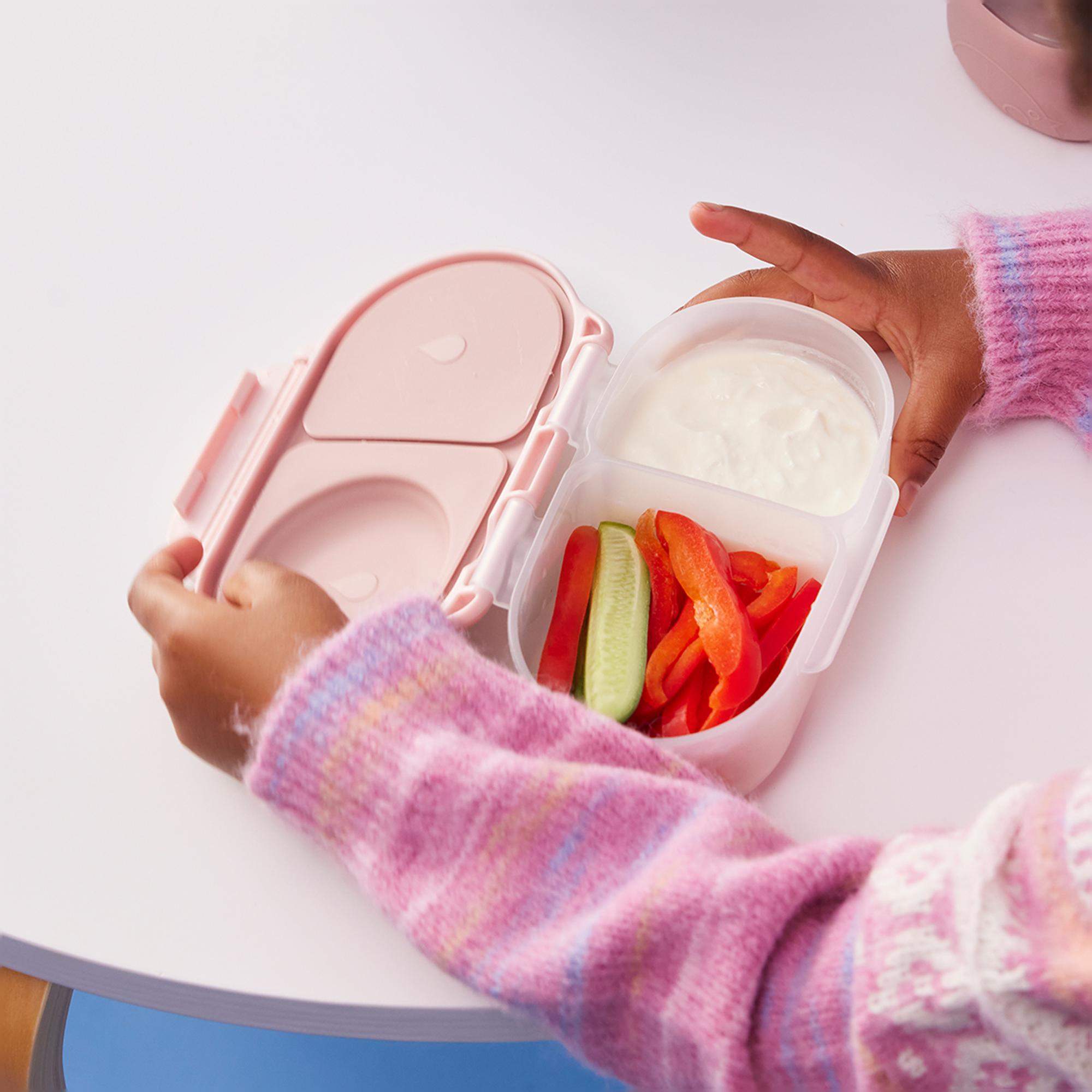Recipiente conservación alimentos B.Box compartimentado Snackbox - Rosa claro Rosa claro-2