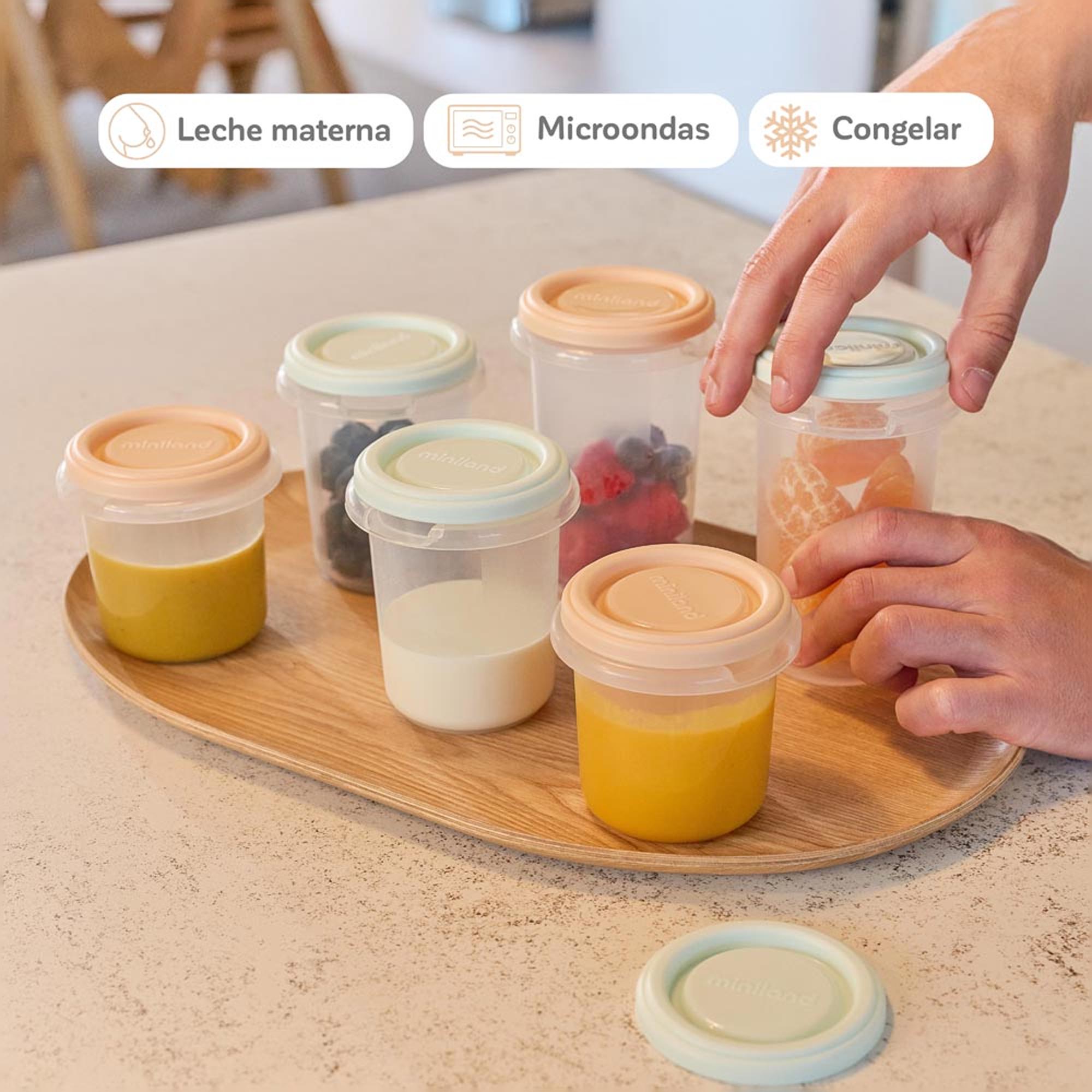 Recipientes para Alimentos + 2 Colheres Bege-5