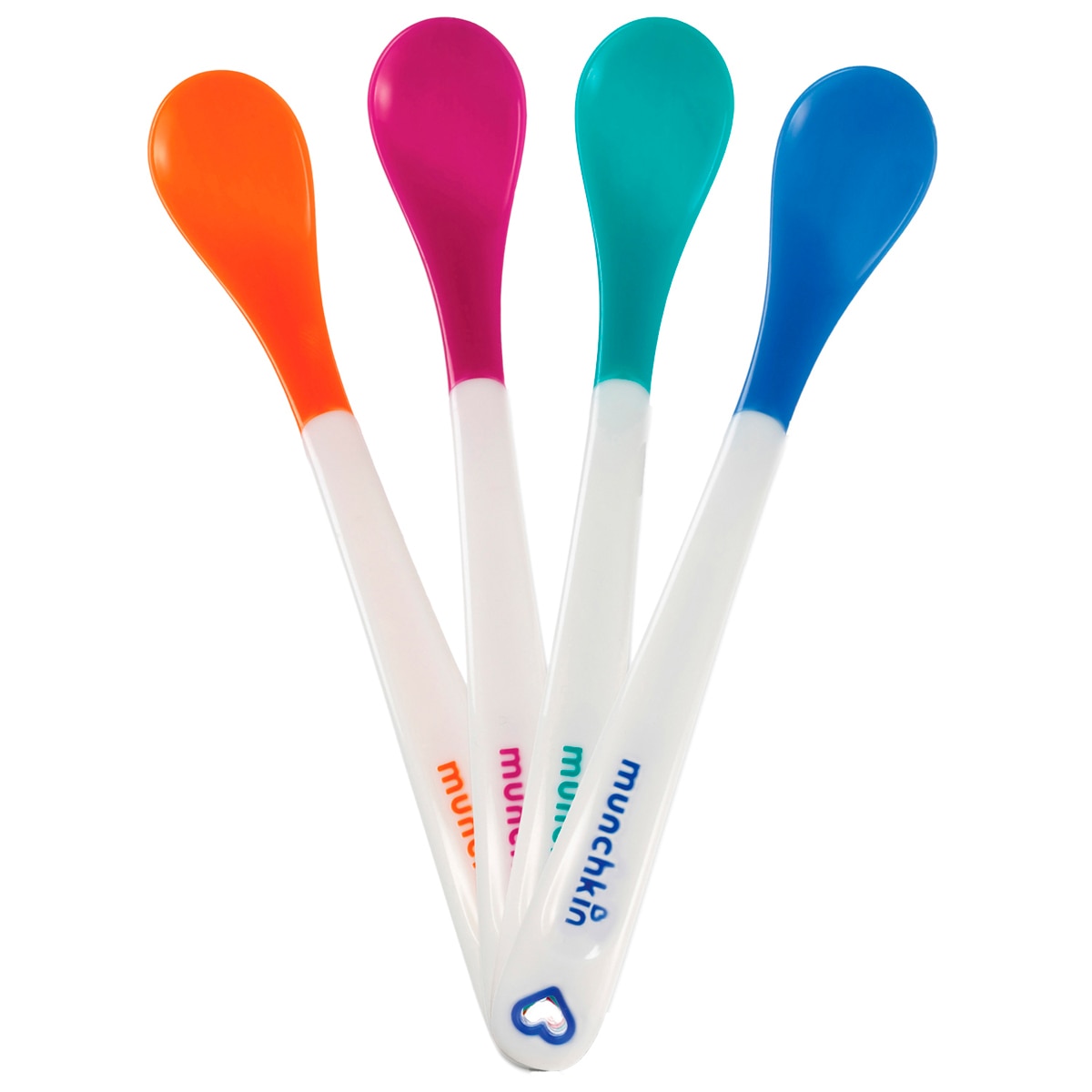 Juego de 4 Cucharas Munchkin de Seguridad White Hot - Multicolor Multicolor-12