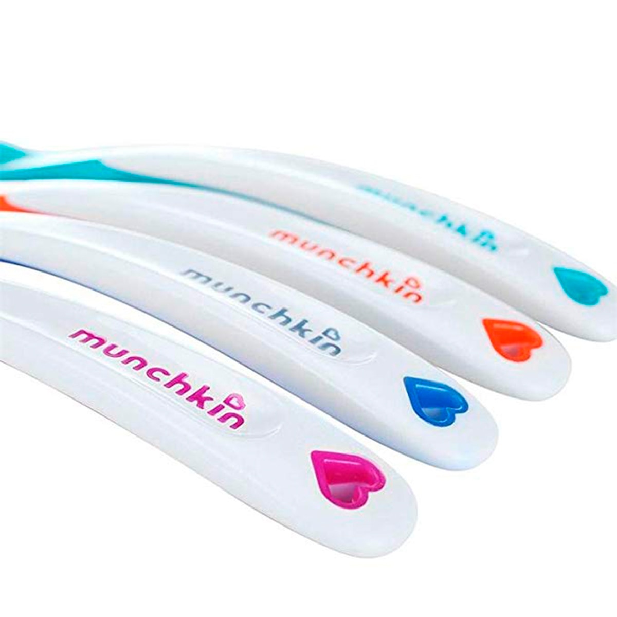 Juego de 4 Cucharas Munchkin de Seguridad White Hot - Multicolor Multicolor-13